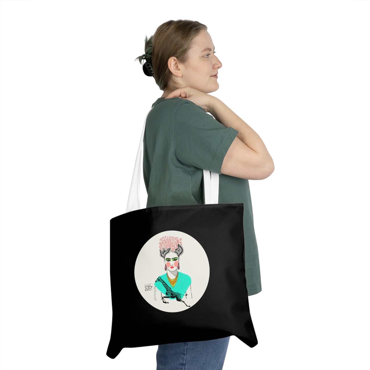 Frida Kahlo Tote Bag, Fashion Accessory, Eco-Friendly Shopping, Stylish Gift, Everyday Carryall