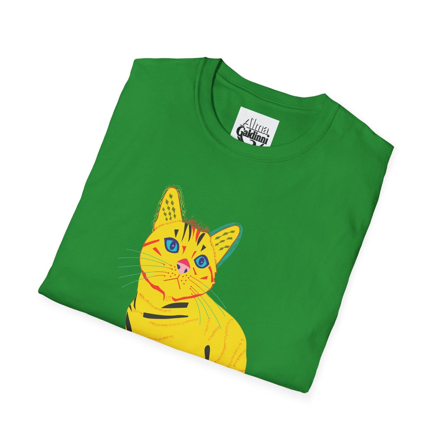 Yellow Cat Unisex Softstyle T-Shirt