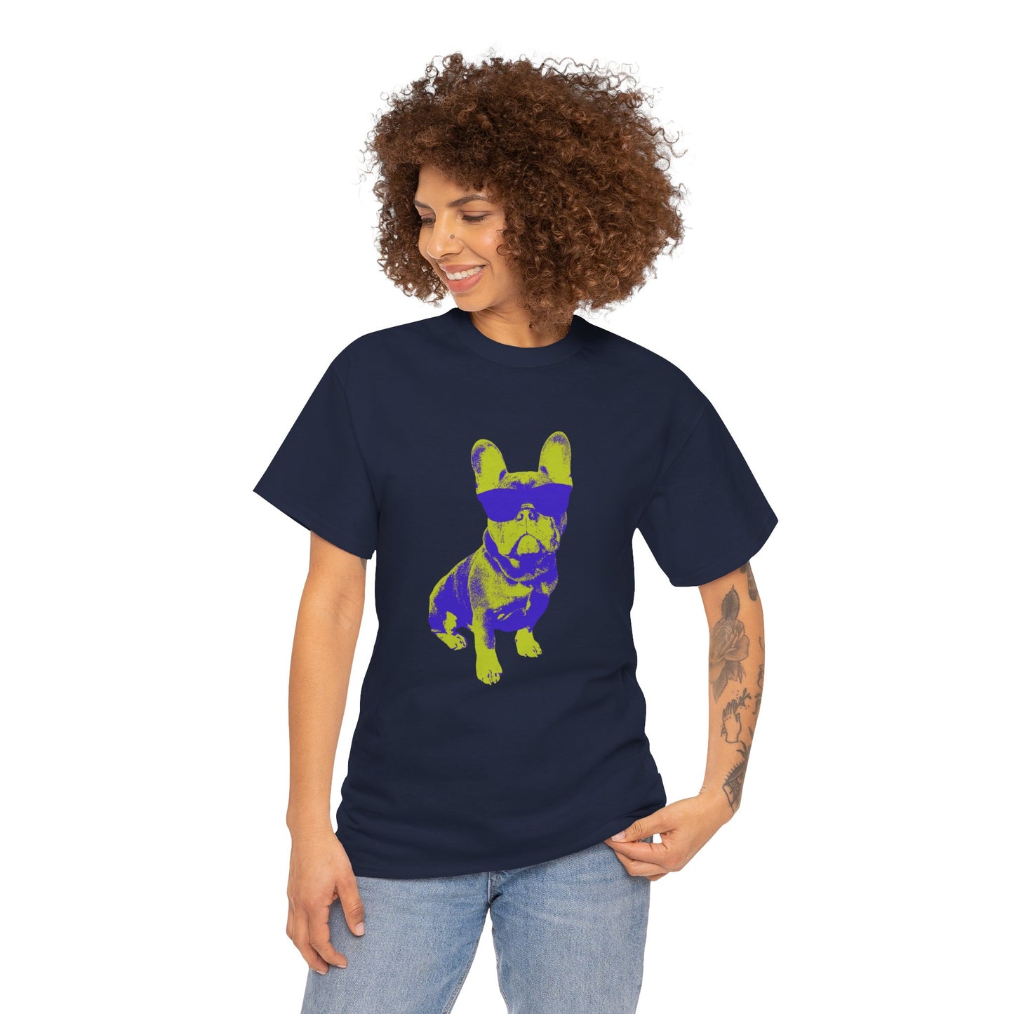 French Buldog Unisex Heavy Cotton Tee