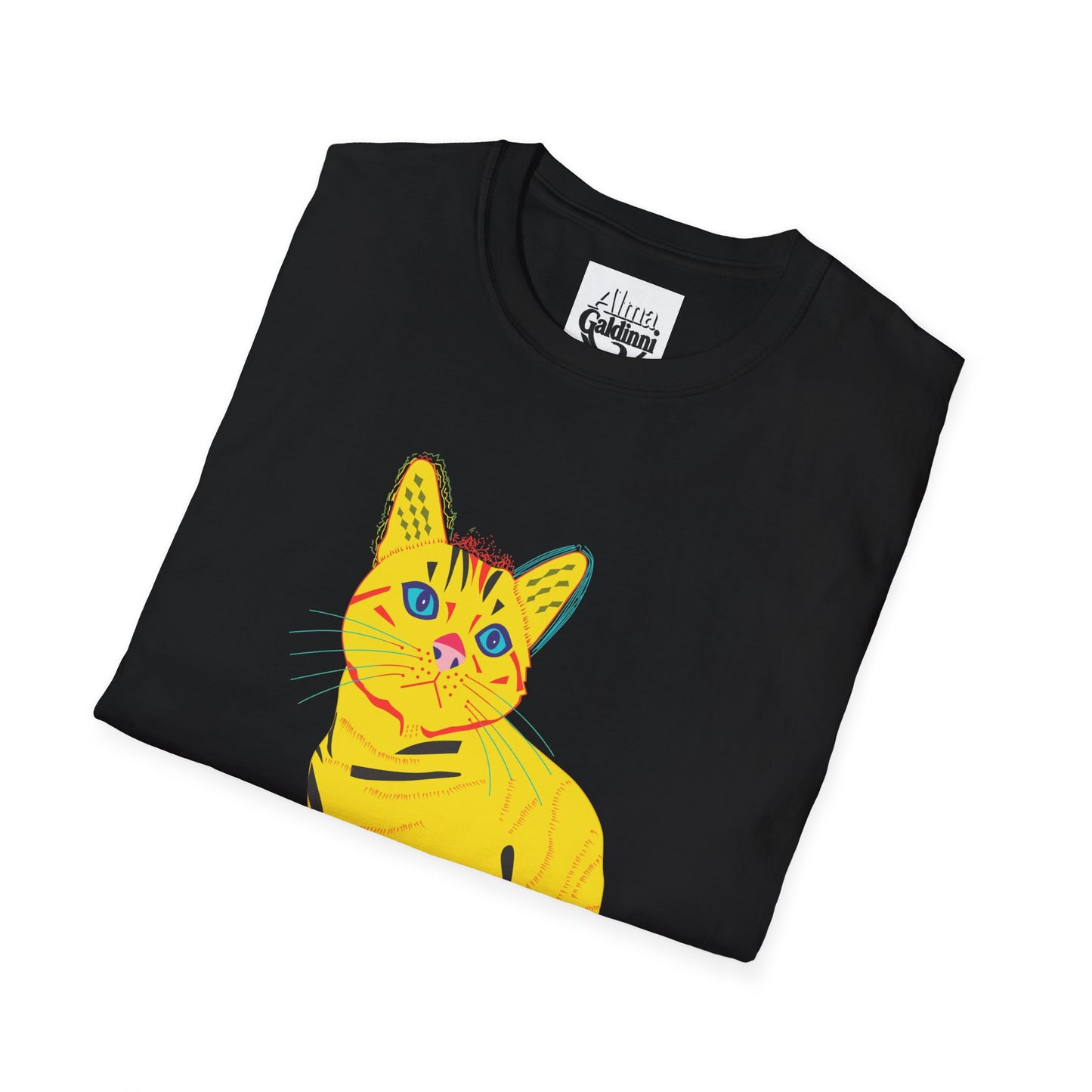 Yellow Cat Unisex Softstyle T-Shirt
