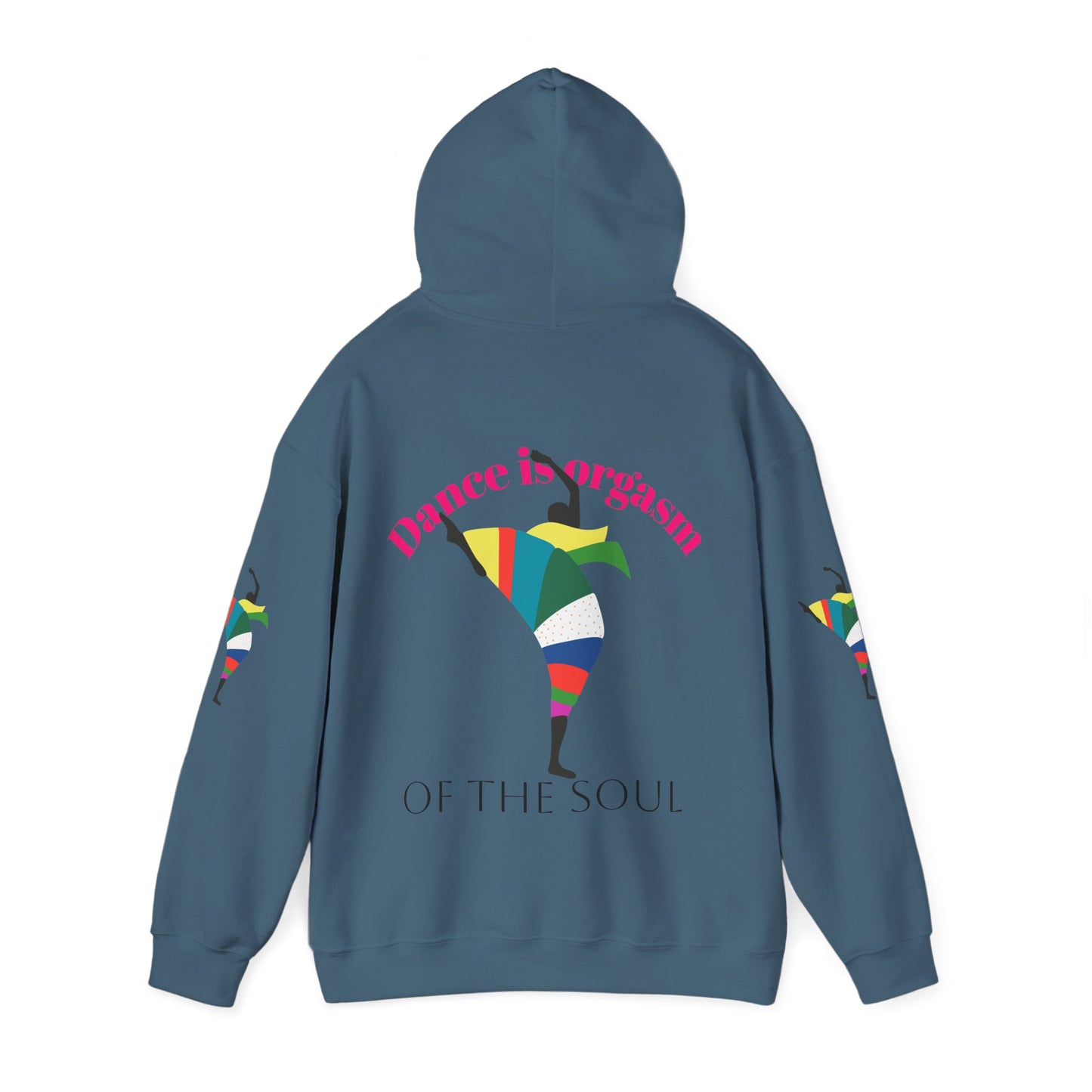 Dance is Organism Unisex Hooded Sweatshirt - Colorful Artistic Dance Design