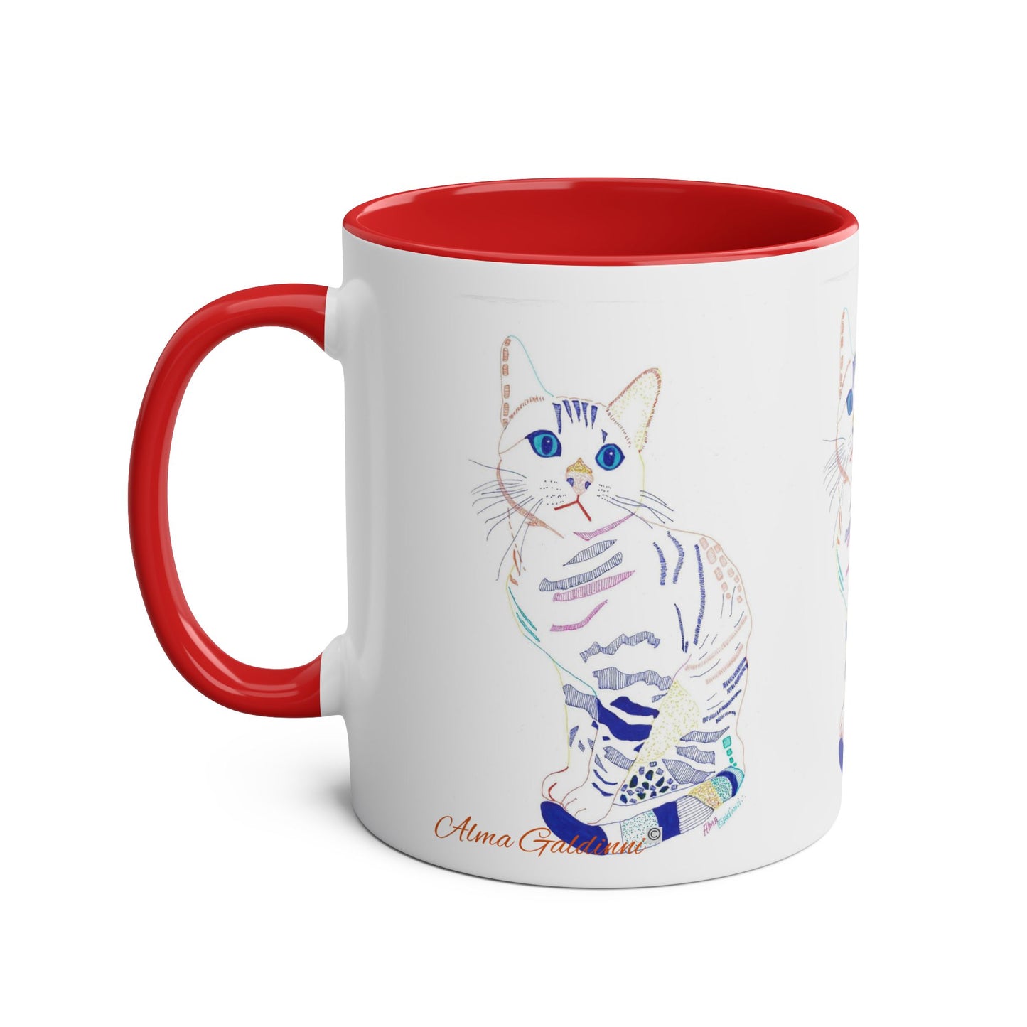 White Cat Mug