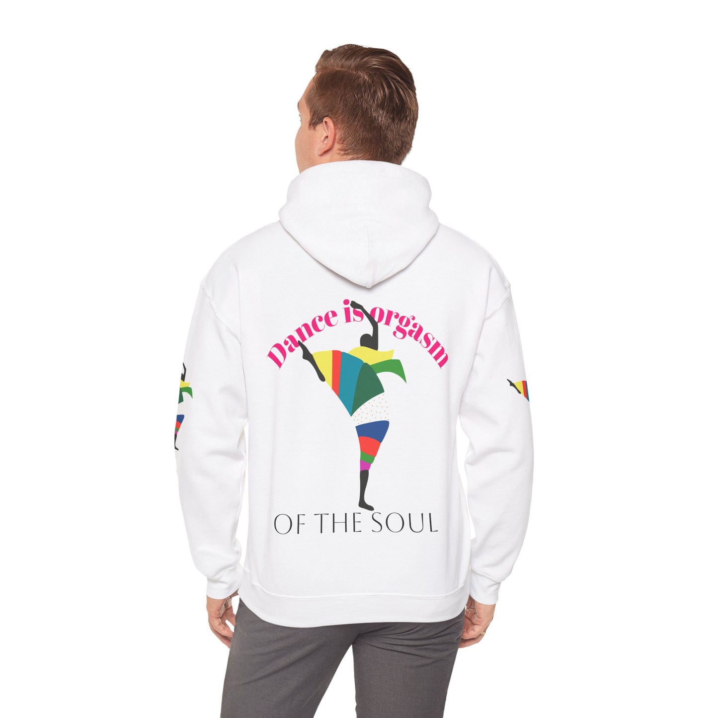 Dance is Organism Unisex Hooded Sweatshirt - Colorful Artistic Dance Design
