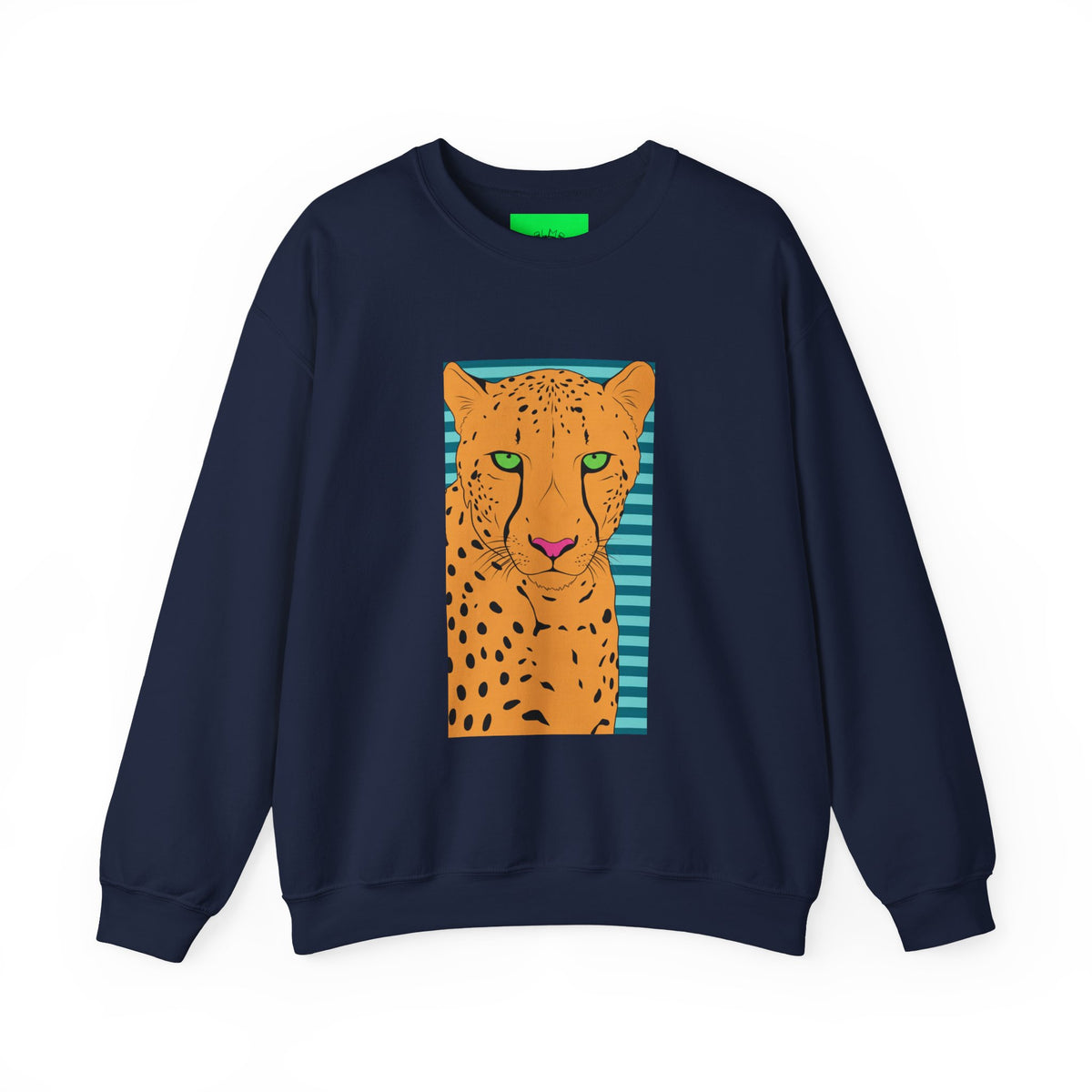 Bright leopard Unisex Heavy Blend™ Crewneck Sweatshirt