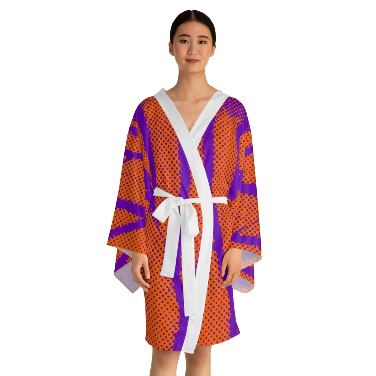 Butterfly Long Sleeve Kimono Robe (AOP)