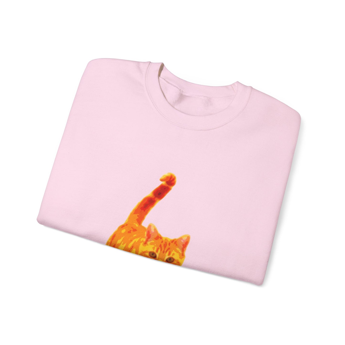 Cat Lover's Cozy Crewneck Sweatshirt - Perfect Gift for Pet Owners, Animal Lovers, Casual Wear, Birthdays, Cat-Themed Apparel