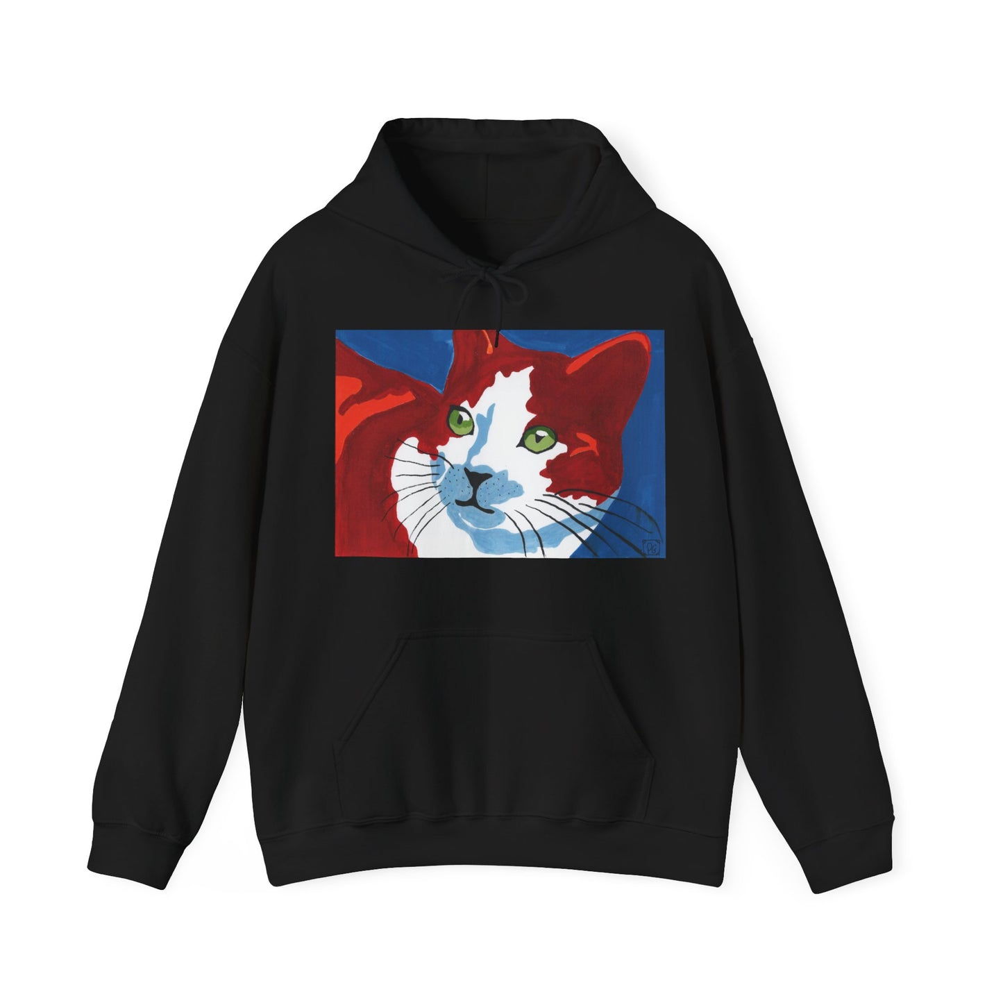 Artistic Cat Hoodie - Unisex Heavy Blend™ Sweatshirt