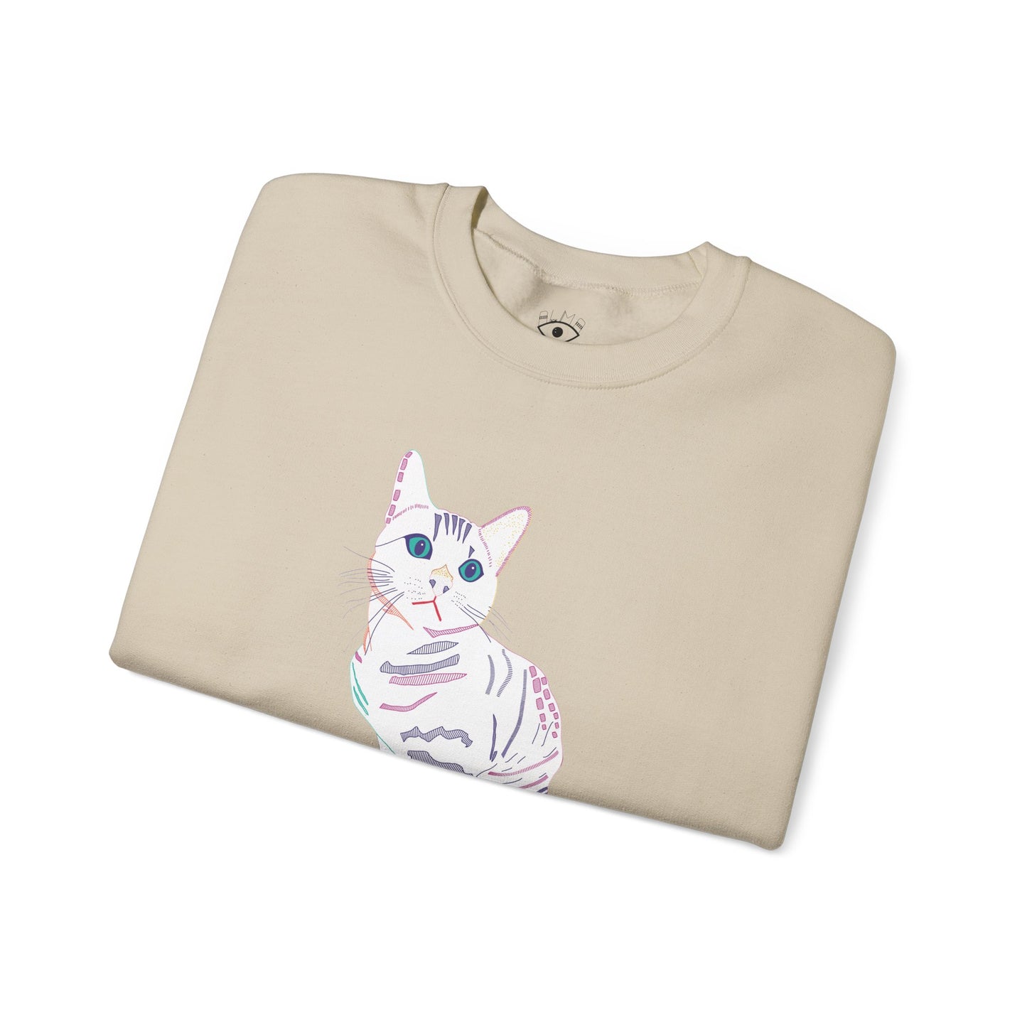 White Cat Unisex Heavy Blend™ Crewneck Sweatshirt