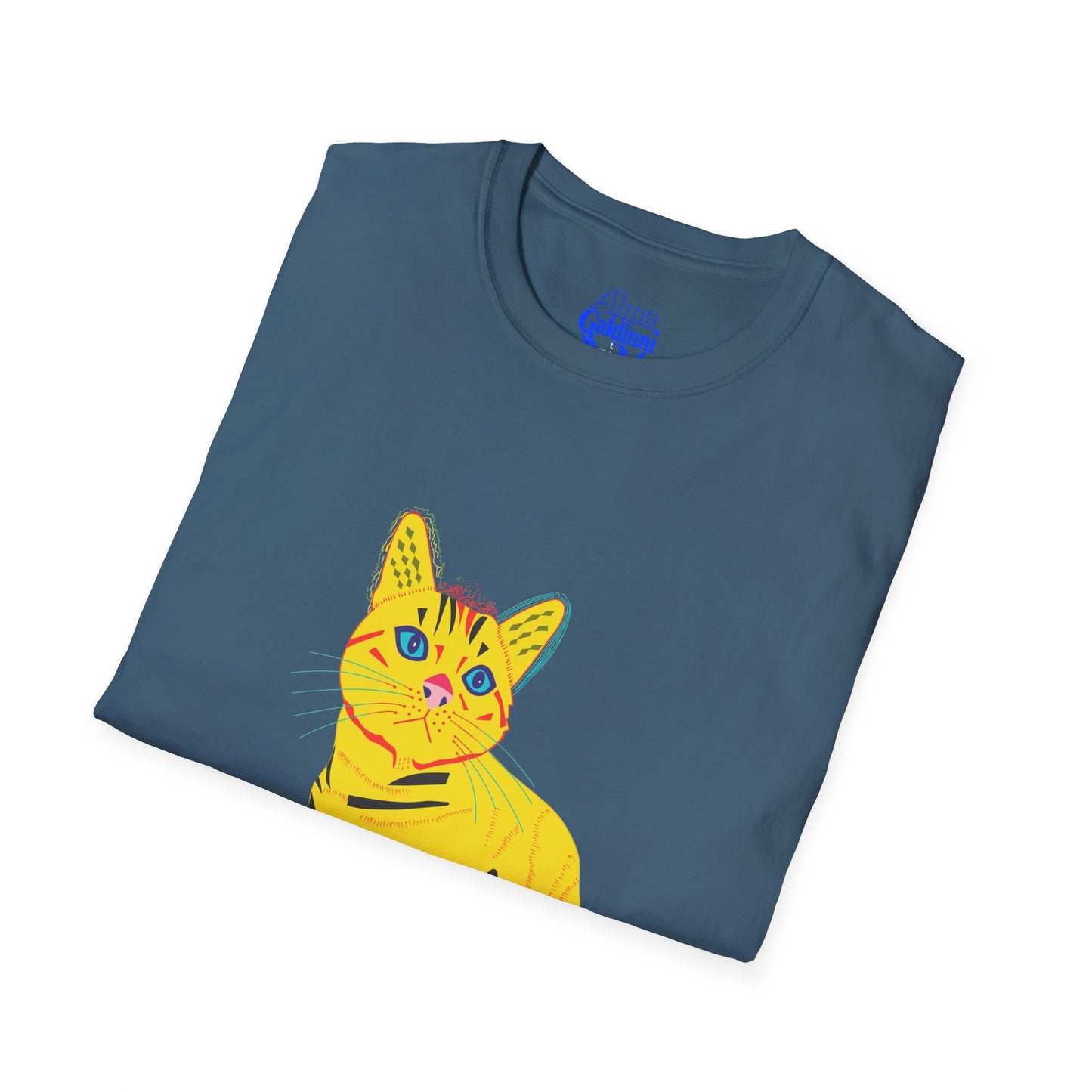 Yellow Cat Unisex Softstyle T-Shirt
