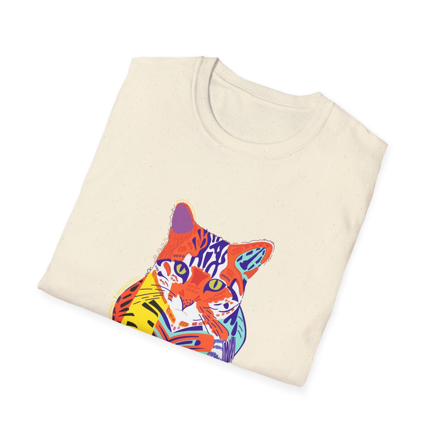 Vibrant Tiger Graphic Unisex Softstyle T-Shirt