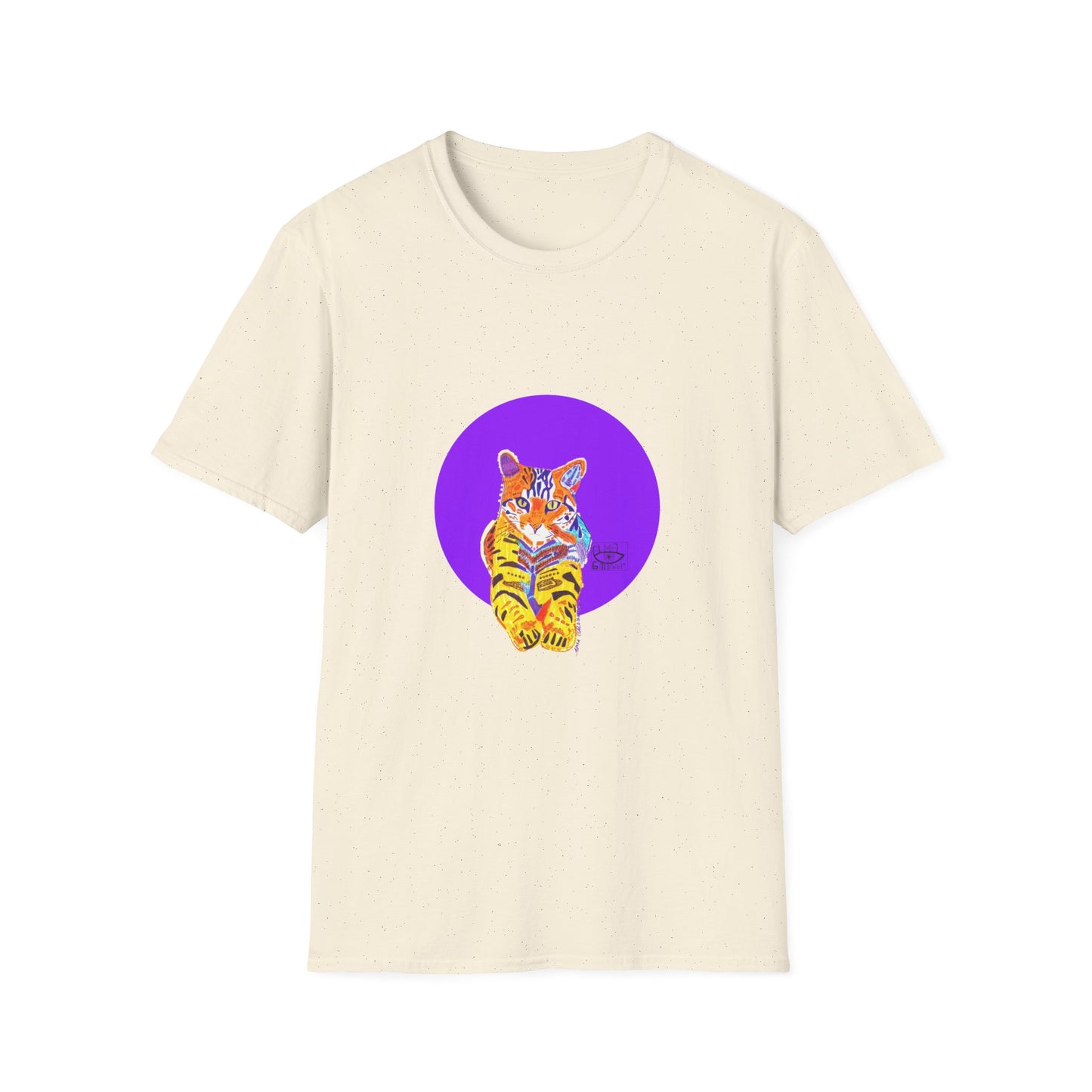 Vibrant Tiger Graphic T-Shirt, Colorful Art Tee for Animal Lovers, Unique Gift for Birthdays and Special Occasions, Unisex Softstyle Tee