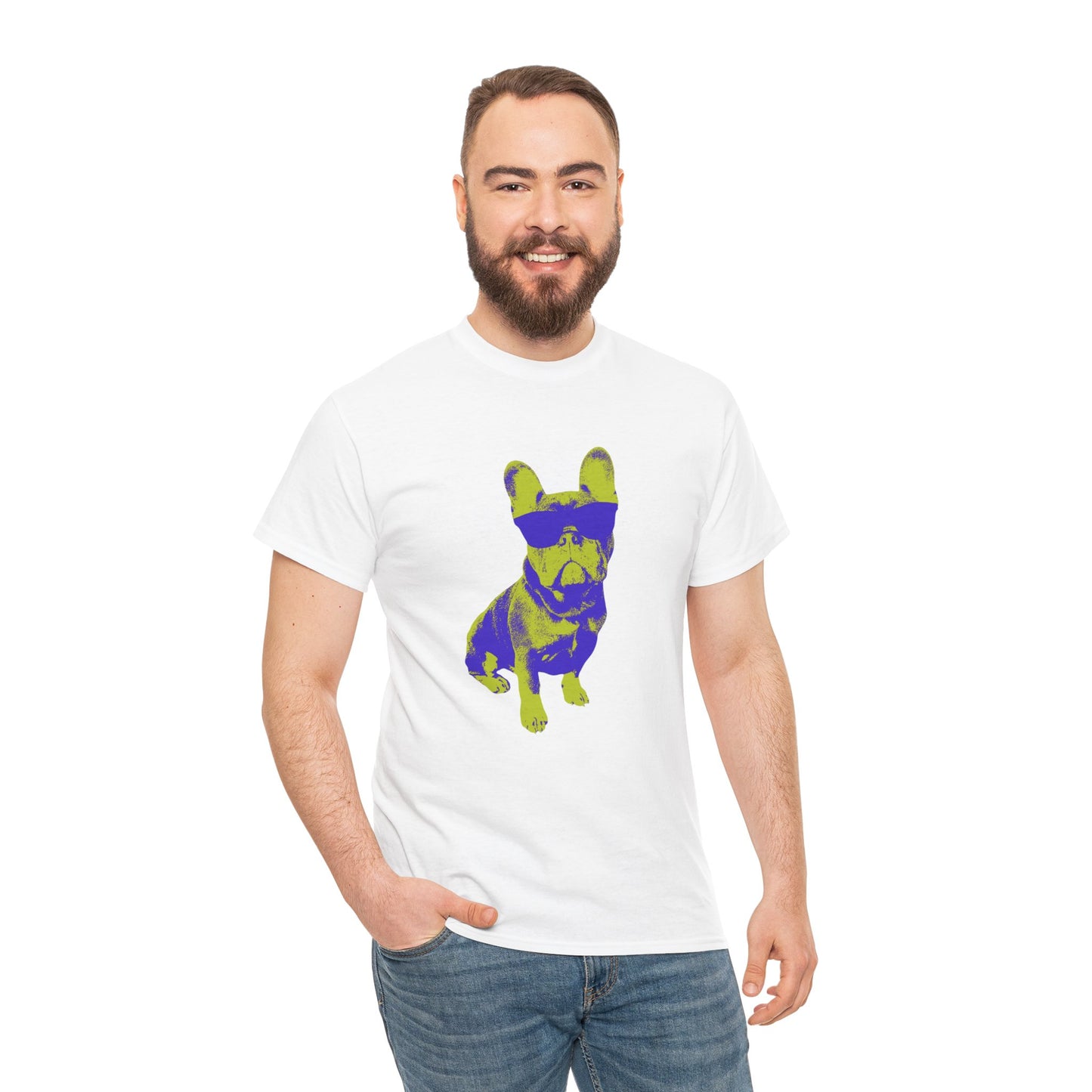 French Buldog Unisex Heavy Cotton Tee