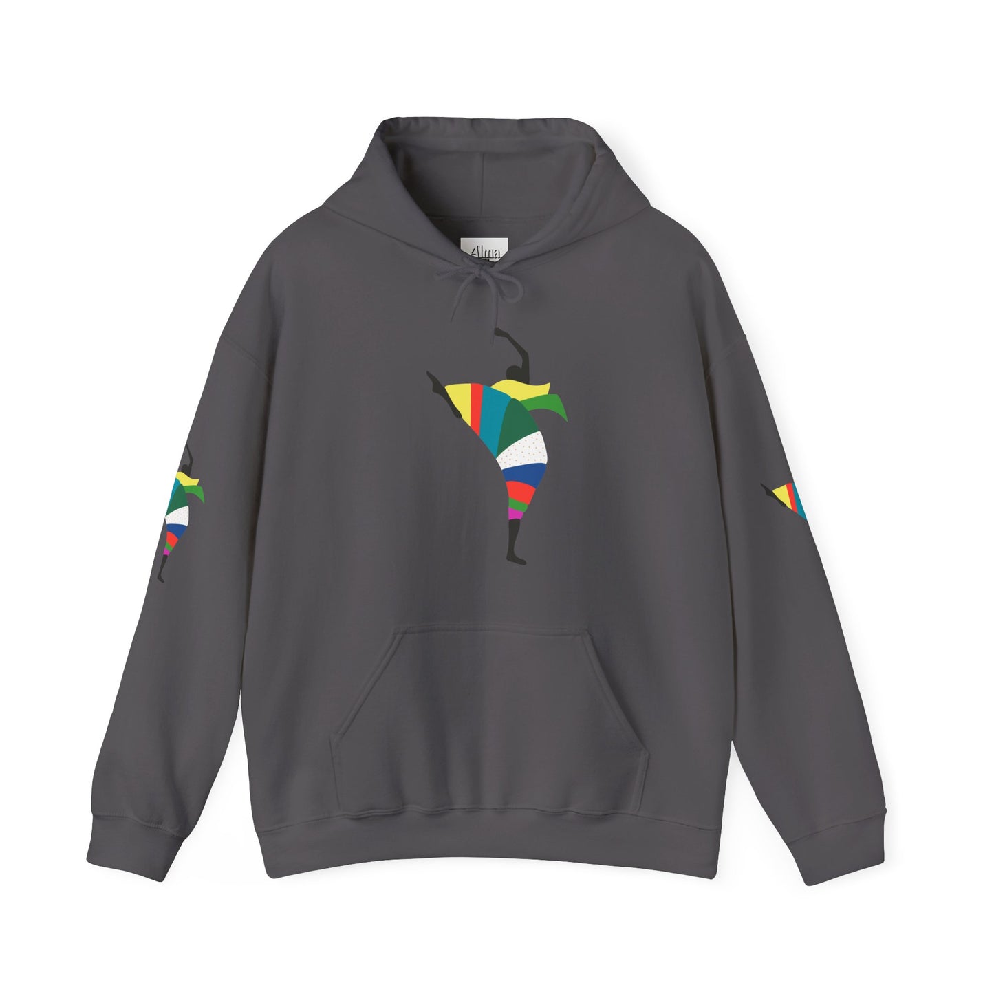 Dance is Organism Unisex Hooded Sweatshirt - Colorful Artistic Dance Design