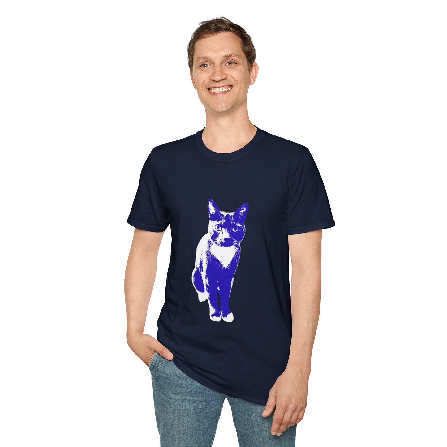 Bertie the cat Unisex Softstyle T-Shirt