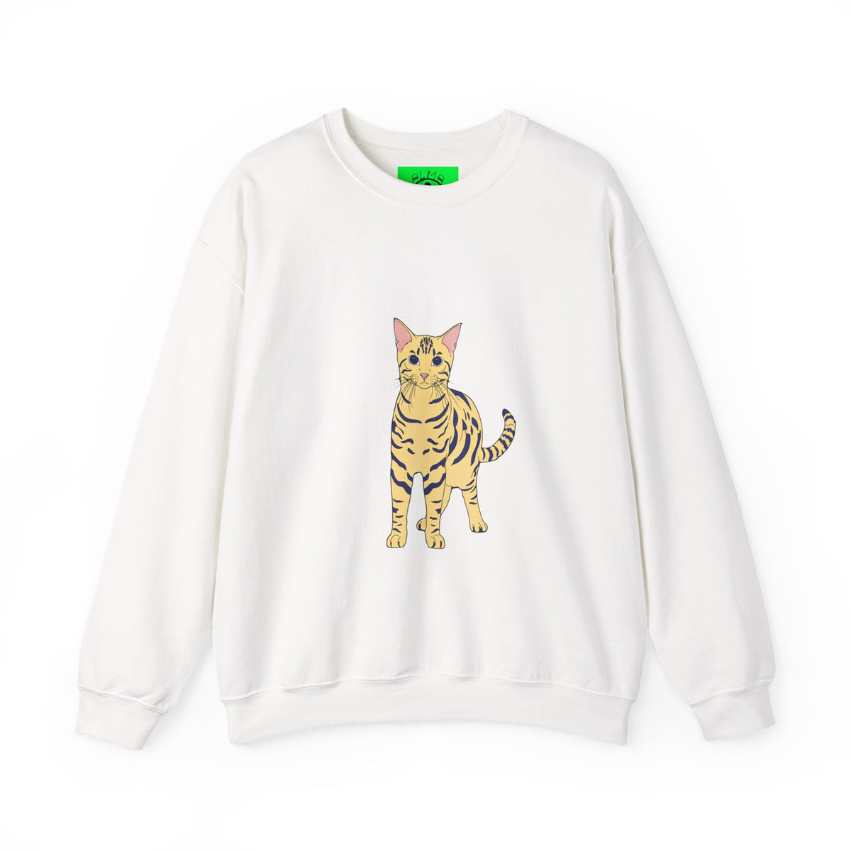 Bengal Cat cartoon Unisex Heavy Blend™ Crewneck Sweatshirt