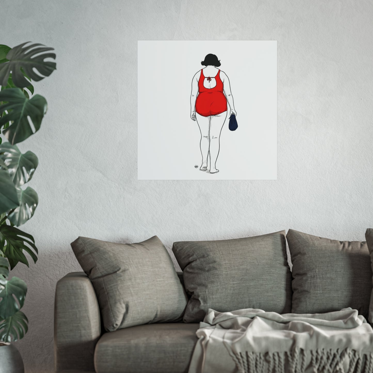 Elegant Swimmer lady Fine Art Posters
