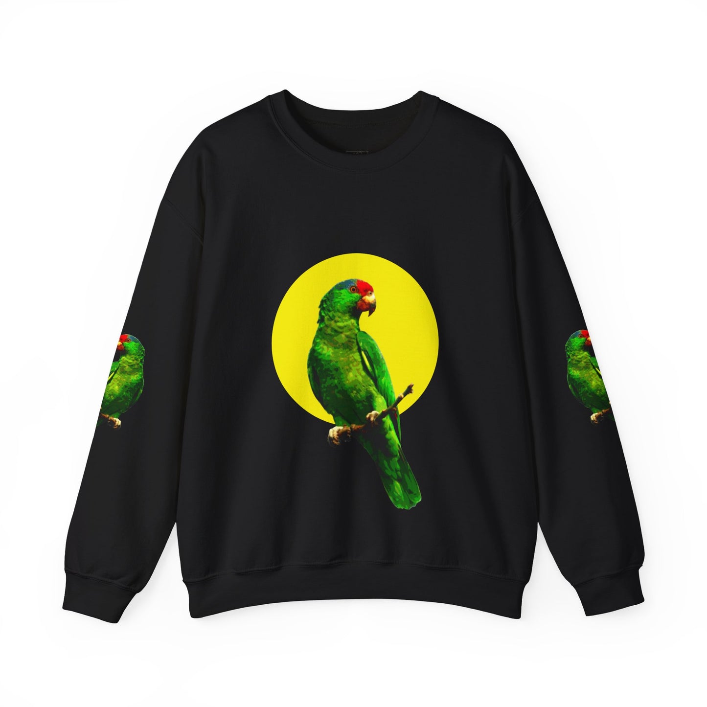 Vibrant Parrot Sweatshirt, Colorful Bird Apparel, Nature Lover Gift, Animal Print Crewneck, Casual Wear, Eco-Friendly Fashion