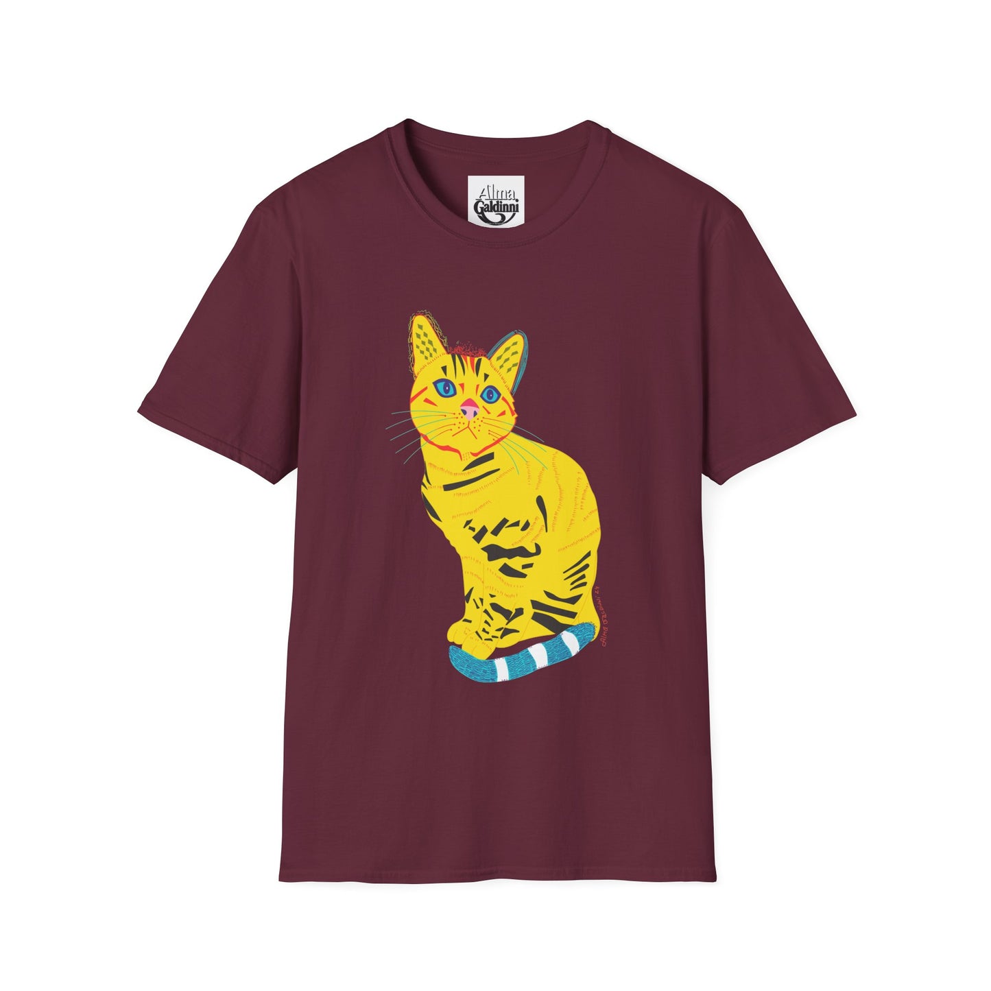 Yellow Cat Unisex Softstyle T-Shirt