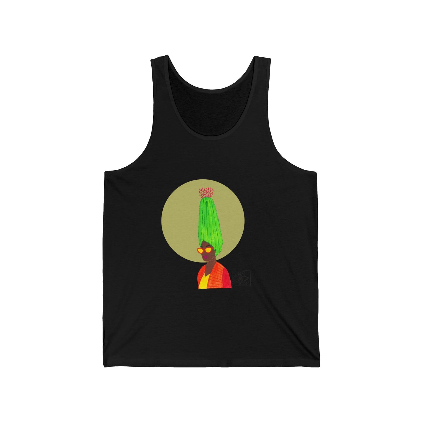 Vibrant Graphic Unisex Jersey Tank Top | Unique Art Design | Casual Summer Wear, Street Style, Festival Outfit, Gift Idea