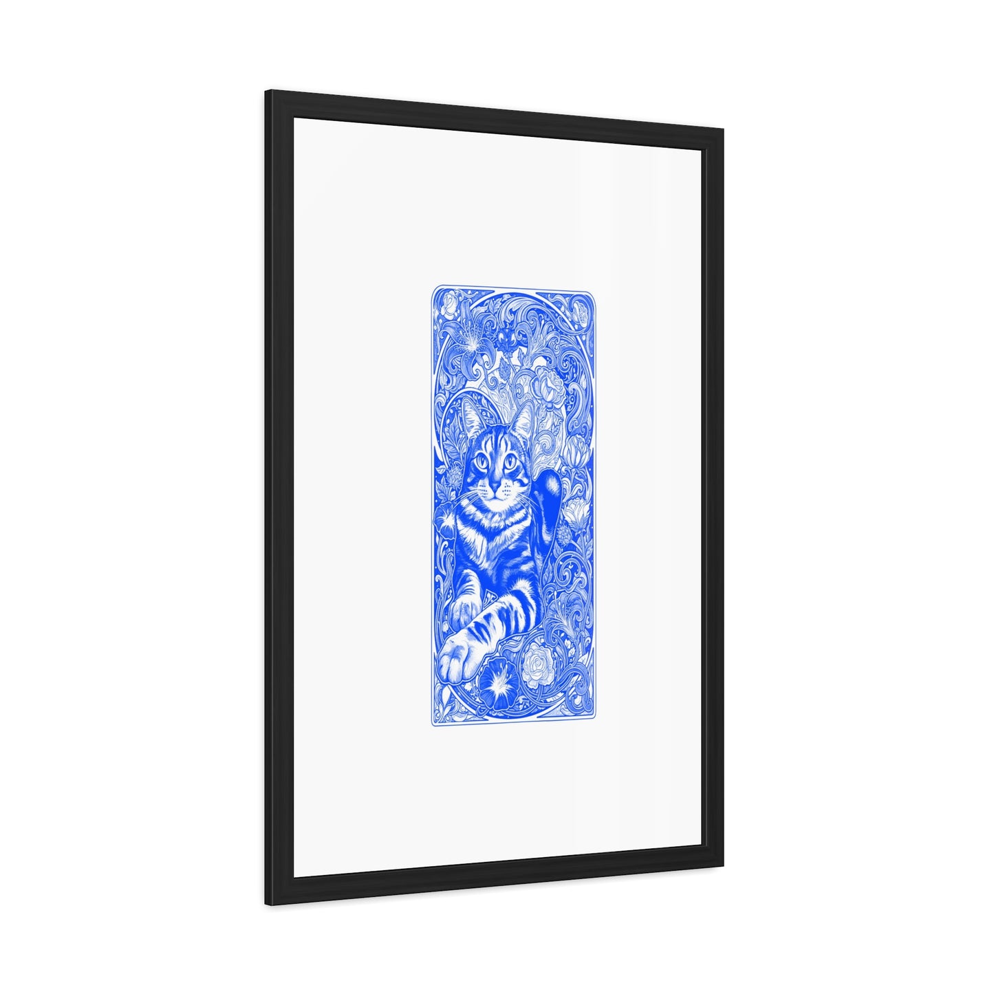 Art Nouveaux Cat Framed Posters