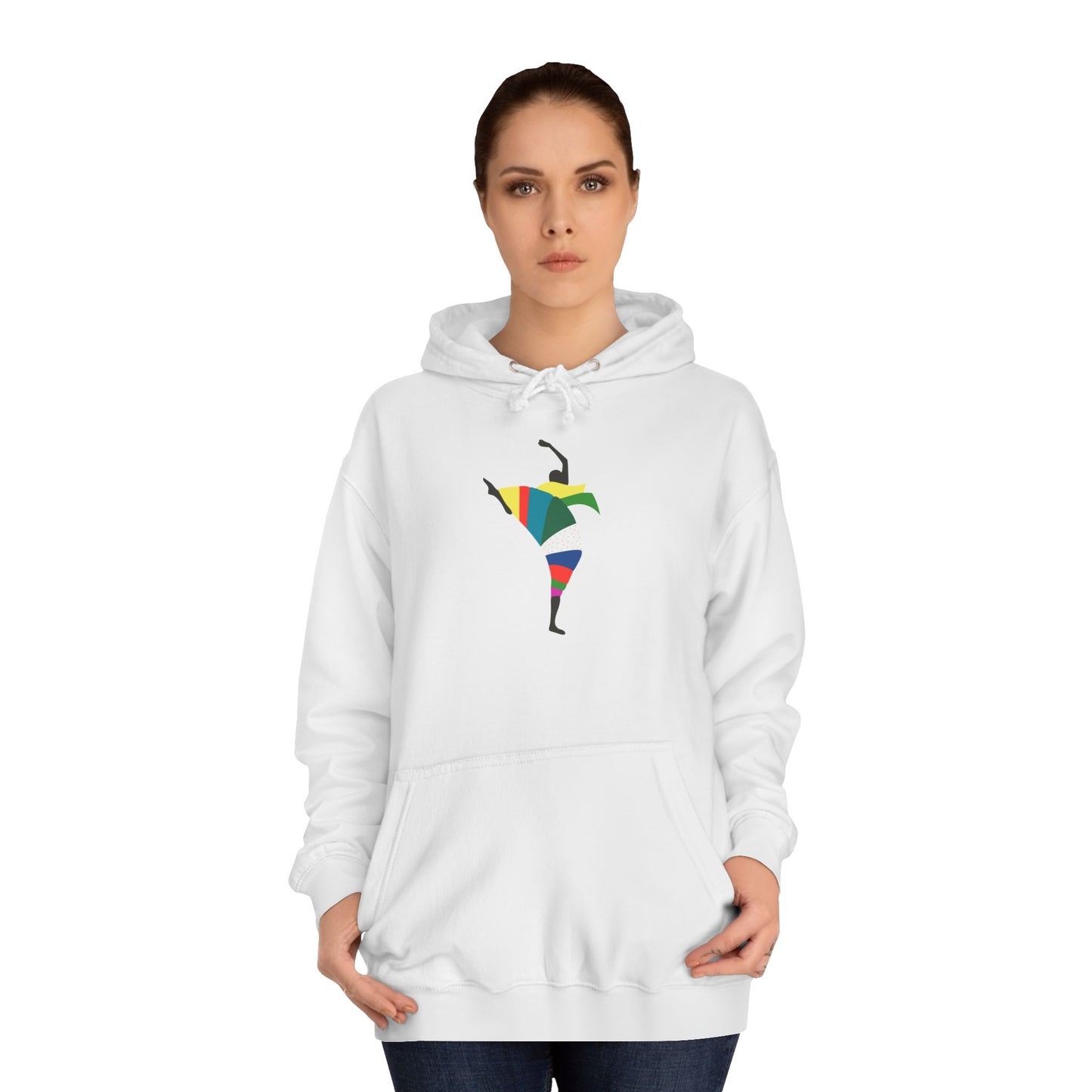 Colorful Dancer Unisex College Hoodie - Stylish Daily Wear