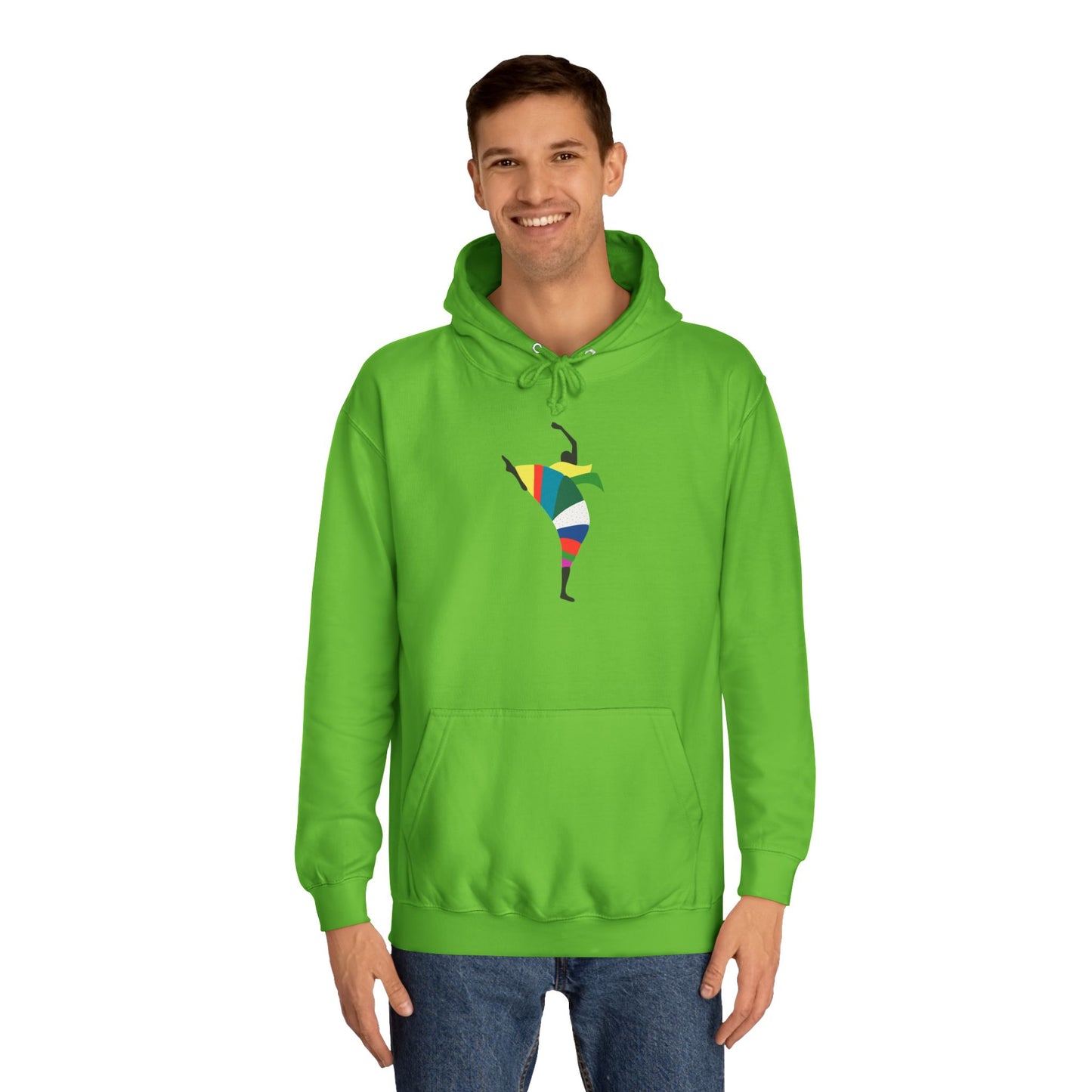 Colorful Dancer Unisex College Hoodie - Stylish Daily Wear