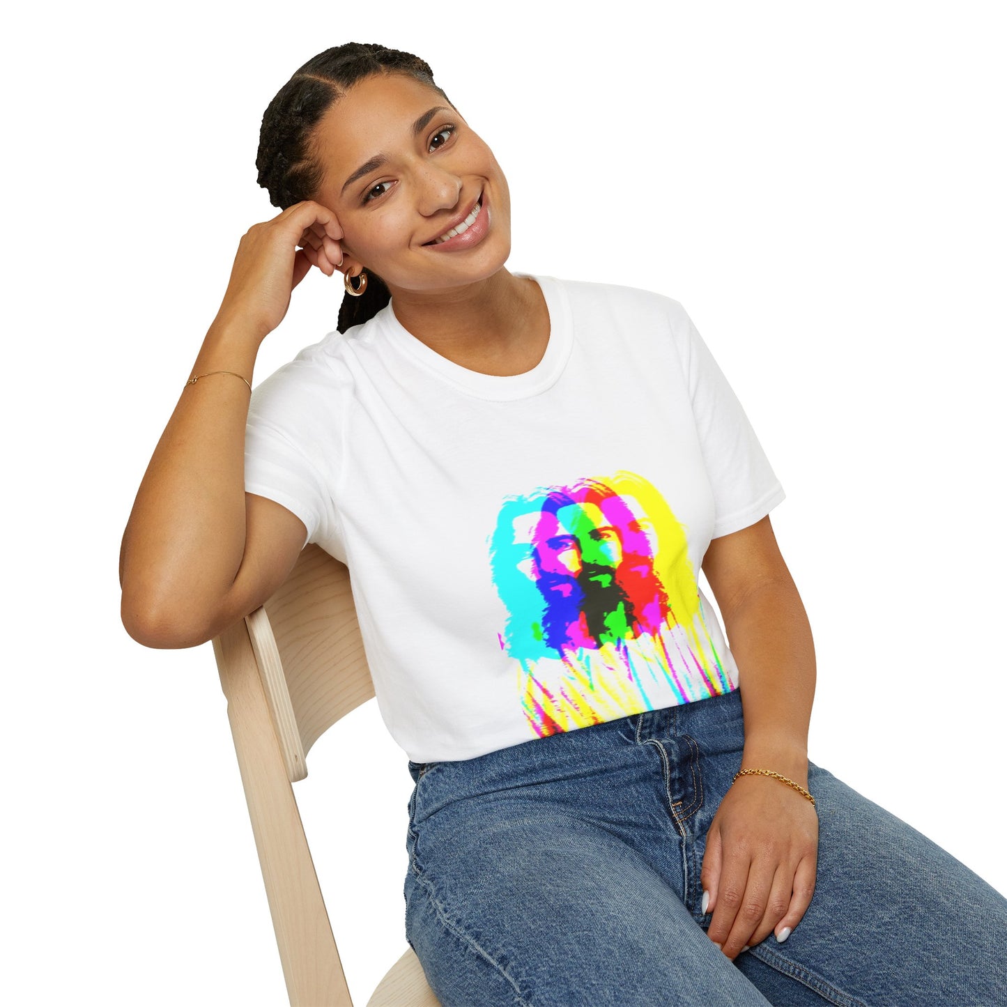 Neon Jesus Unisex Softstyle T-Shirt