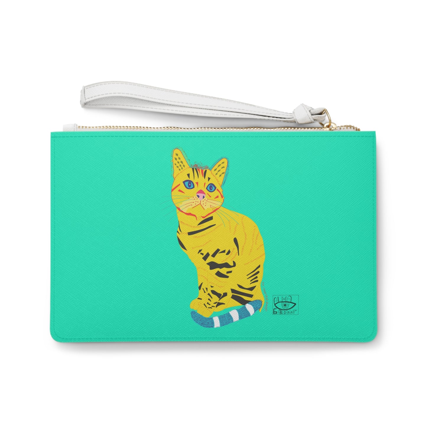 Yellow Cat Clutch Bag - Fun and Stylish Animal-Inspired Accessory