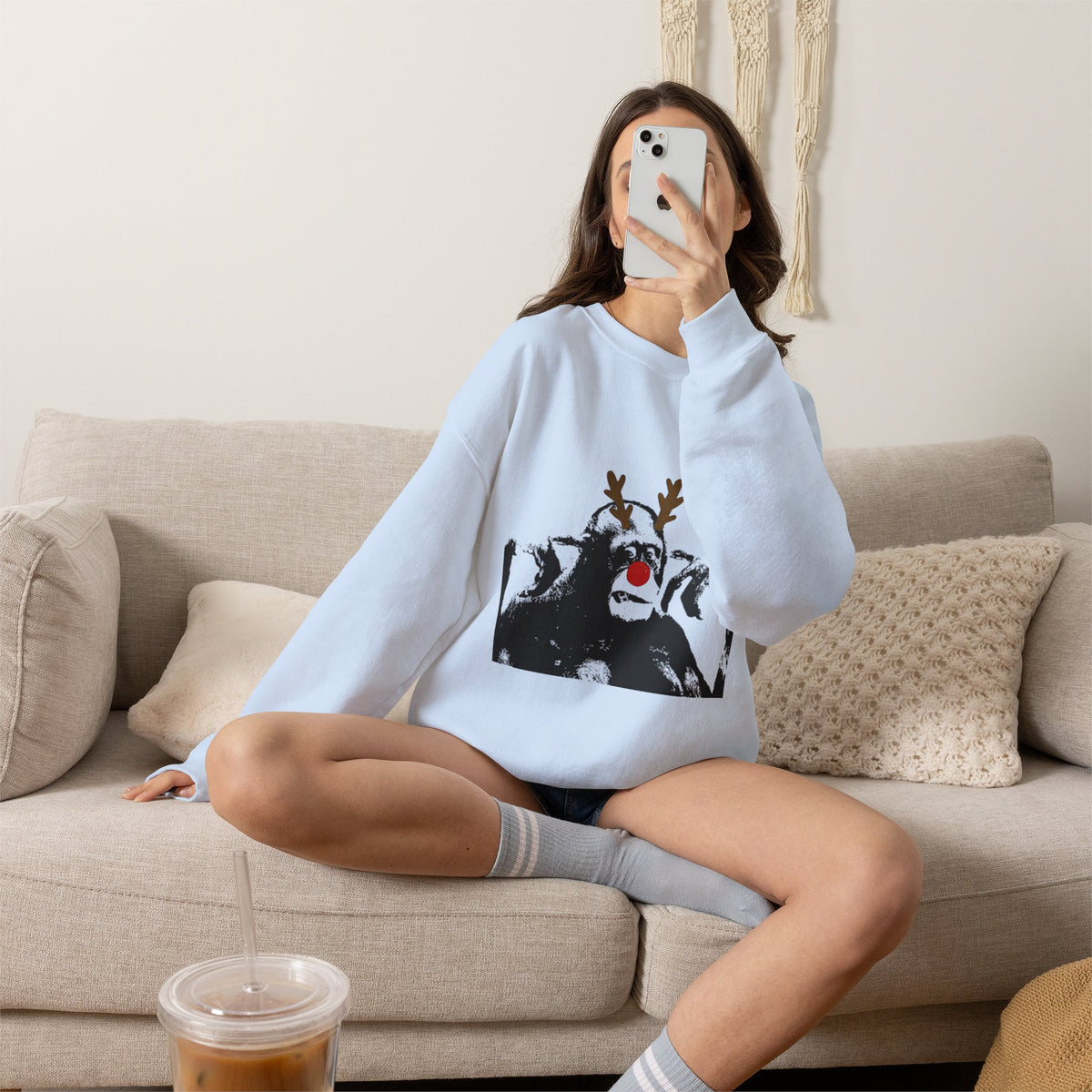 Cheeky Monkey Unisex Heavy Blend™ Crewneck Sweatshirt