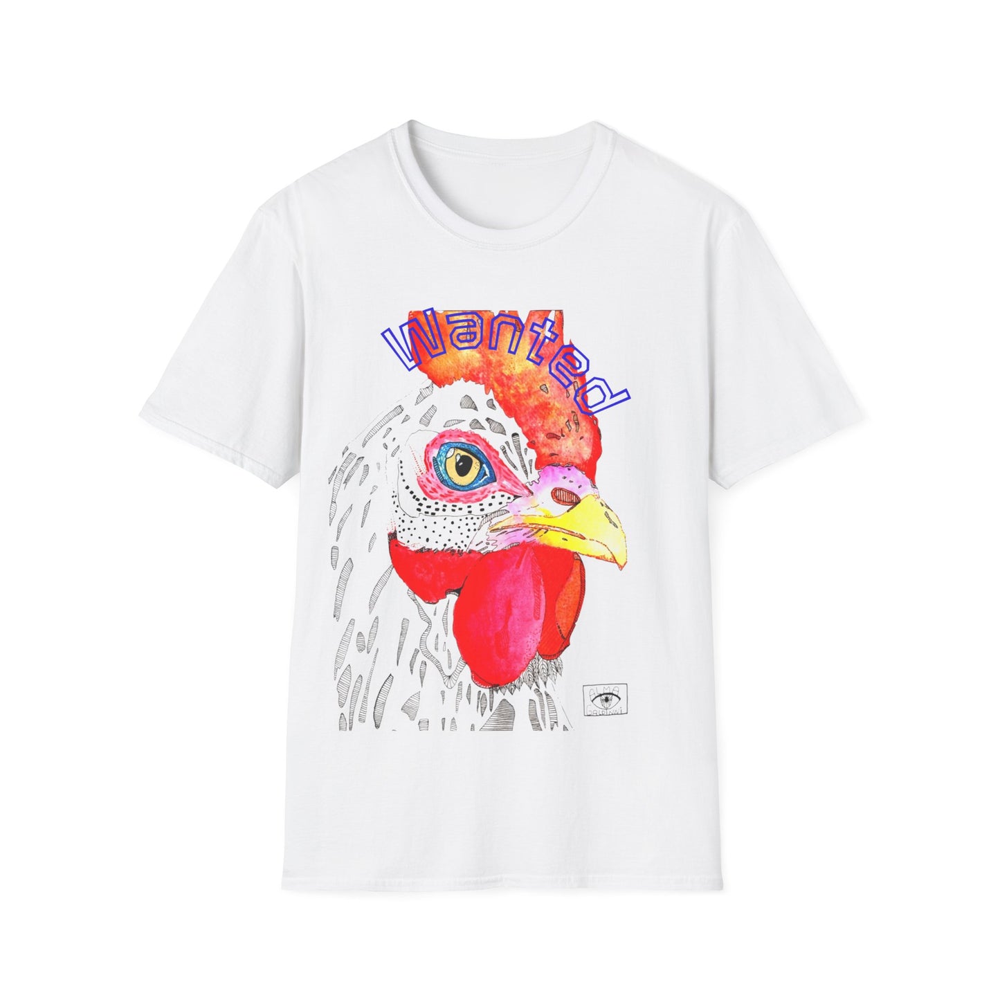 Wanted Chicken Unisex Softstyle T-Shirt - Funny Farm Animal Tee