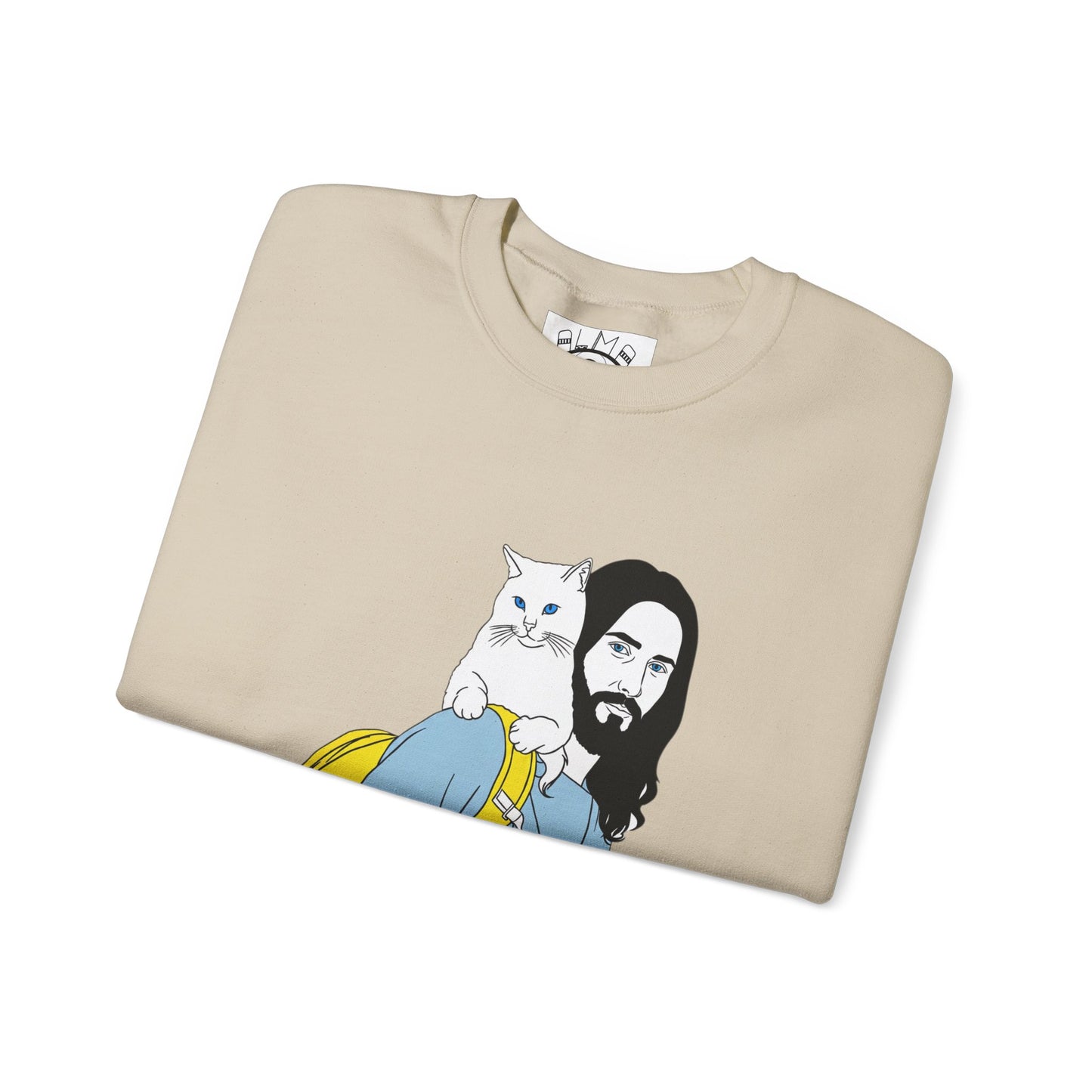 Jeus and cat Unisex Heavy Blend™ Crewneck Sweatshirt