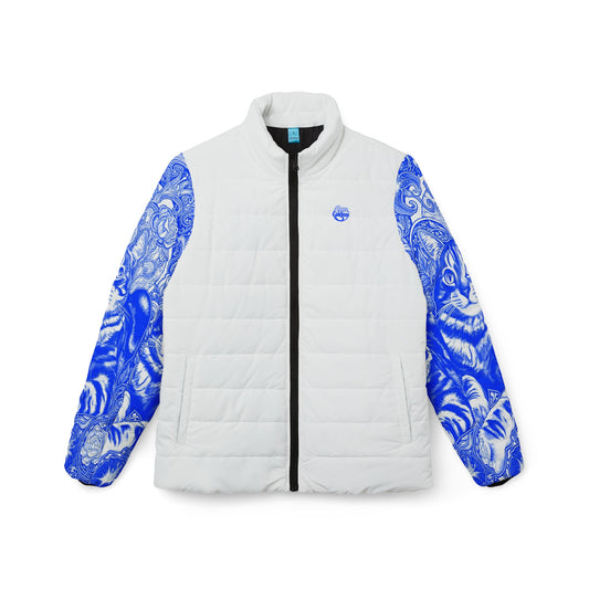 Art Nouveaux Cat Women’s Puffer Jacket (AOP)