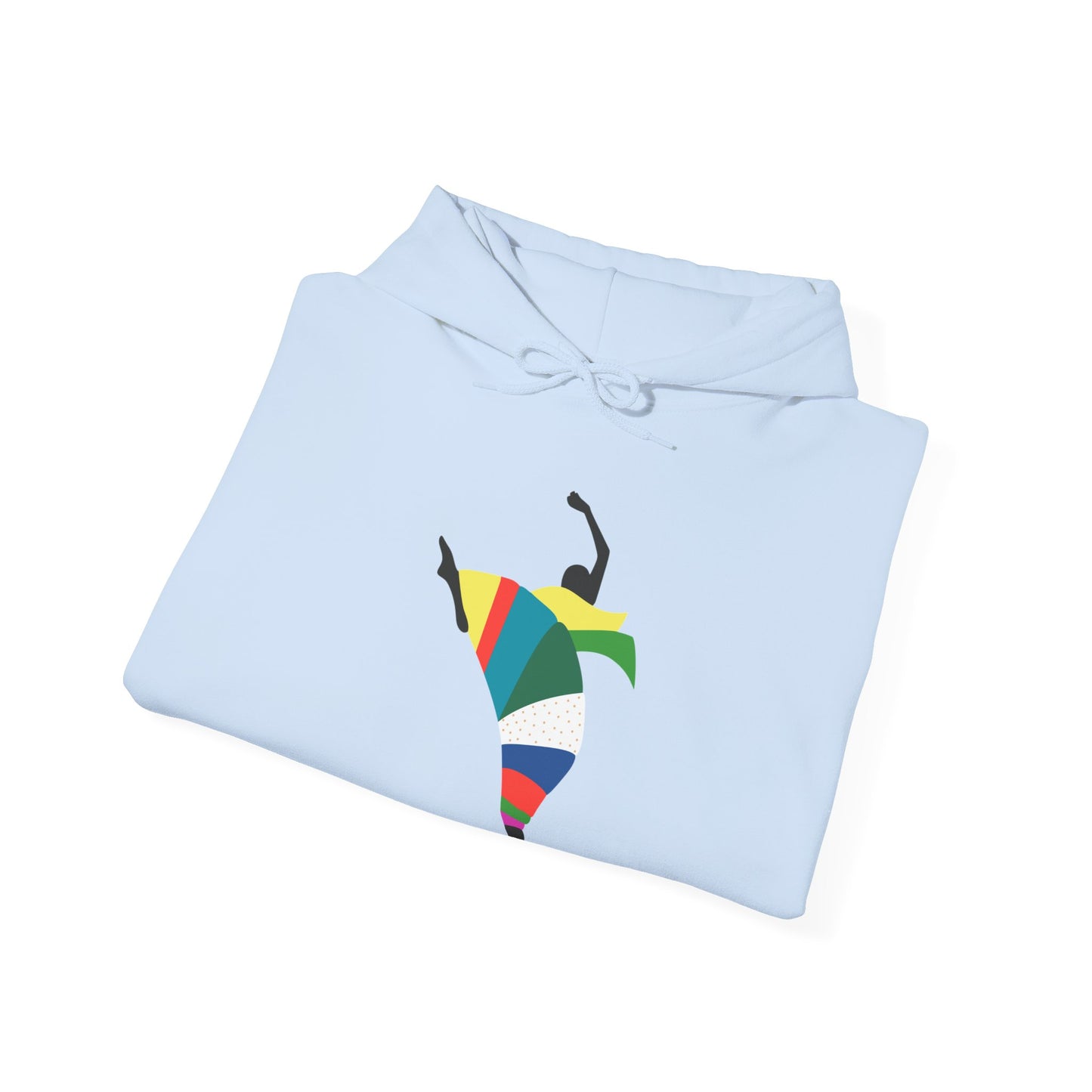 Dance is Organism Unisex Hooded Sweatshirt - Colorful Artistic Dance Design