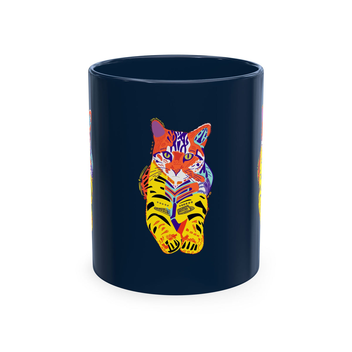 Tiger Cat Traditional Ceramic Mug
