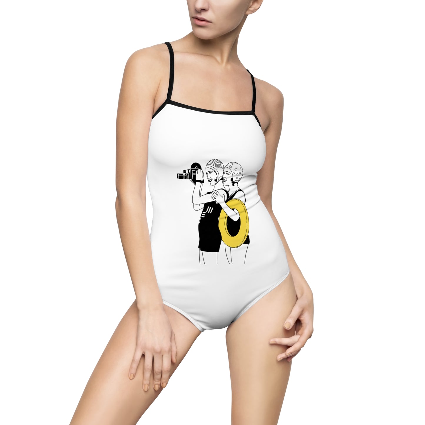 Beach girls Women's One-piece Swimsuit (AOP)