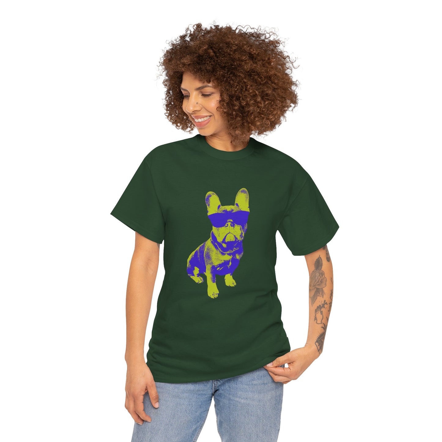 French Buldog Unisex Heavy Cotton Tee