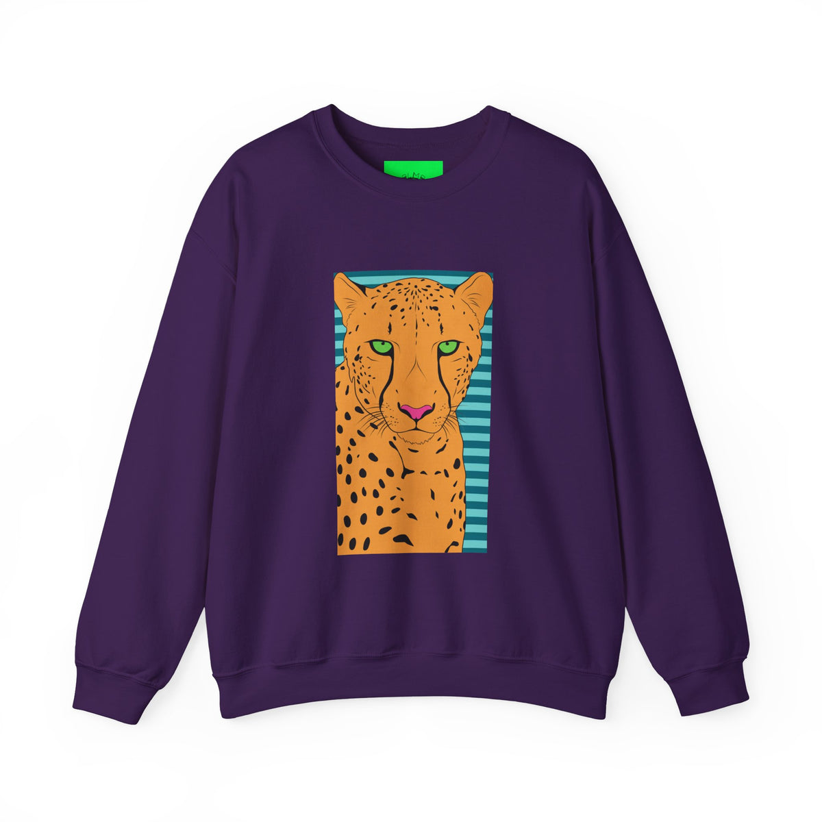 Bright leopard Unisex Heavy Blend™ Crewneck Sweatshirt