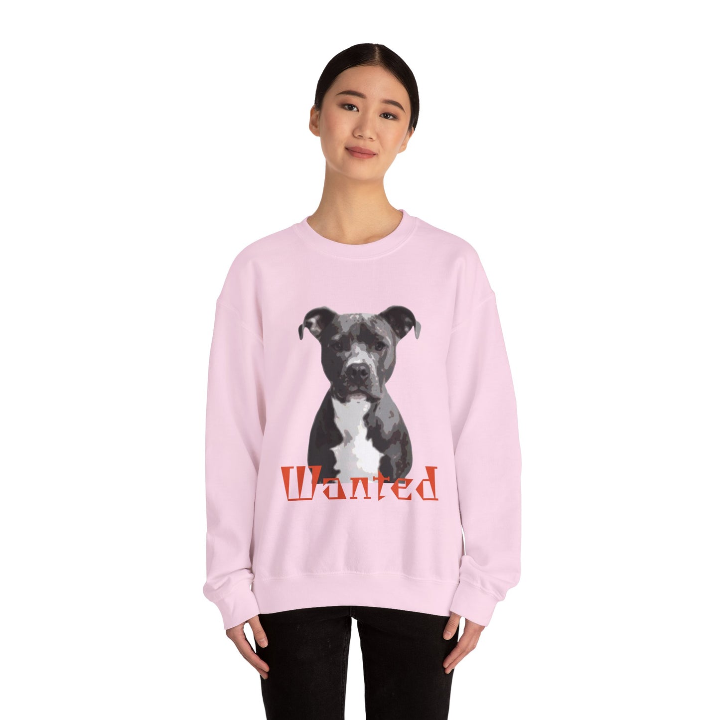 Wanted Dog Sweatshirt, Cozy Crewneck, Animal Lover Gift, Pet Enthusiast Apparel, Casual Unisex Top