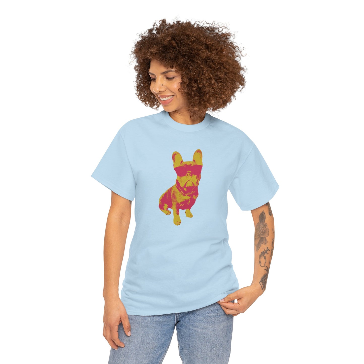 French Buldog Unisex Heavy Cotton Tee