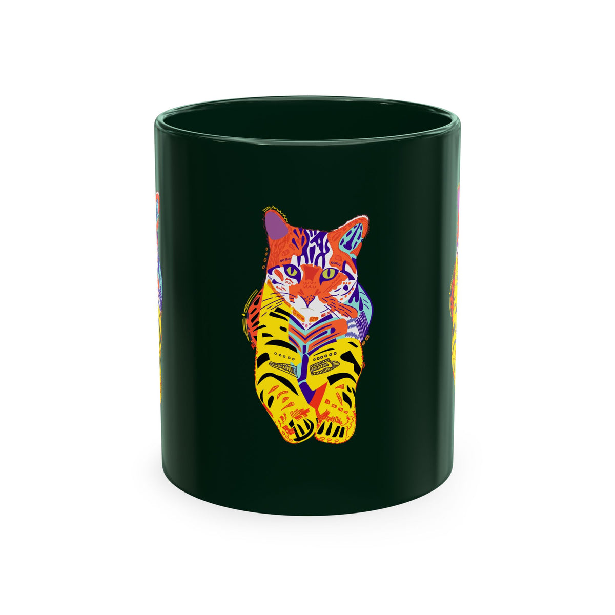 Tiger Cat Traditional Ceramic Mug