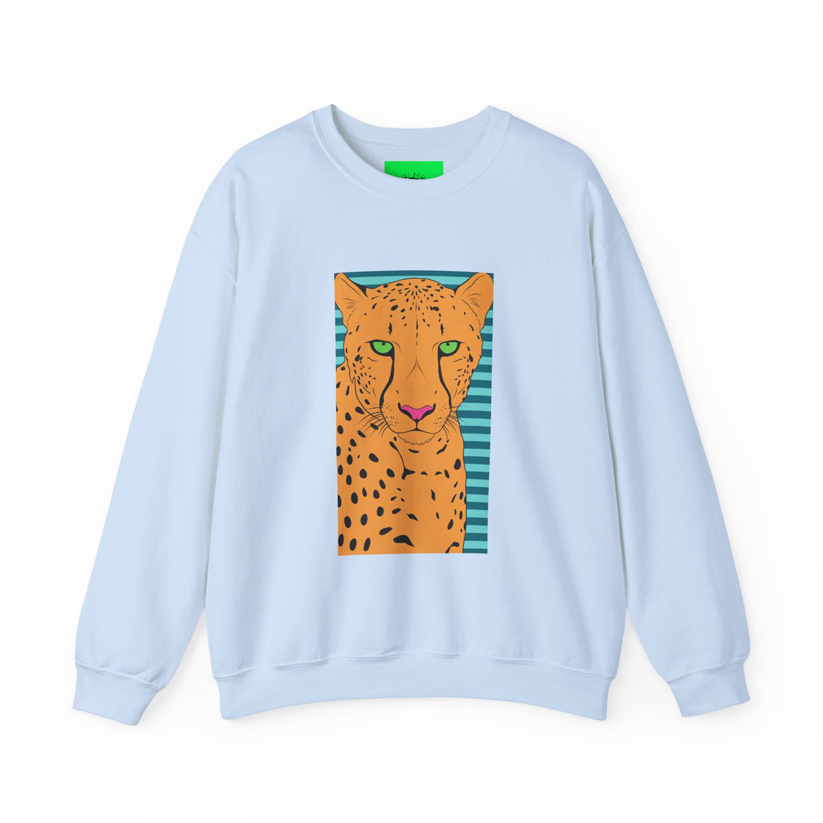 Bright leopard Unisex Heavy Blend™ Crewneck Sweatshirt