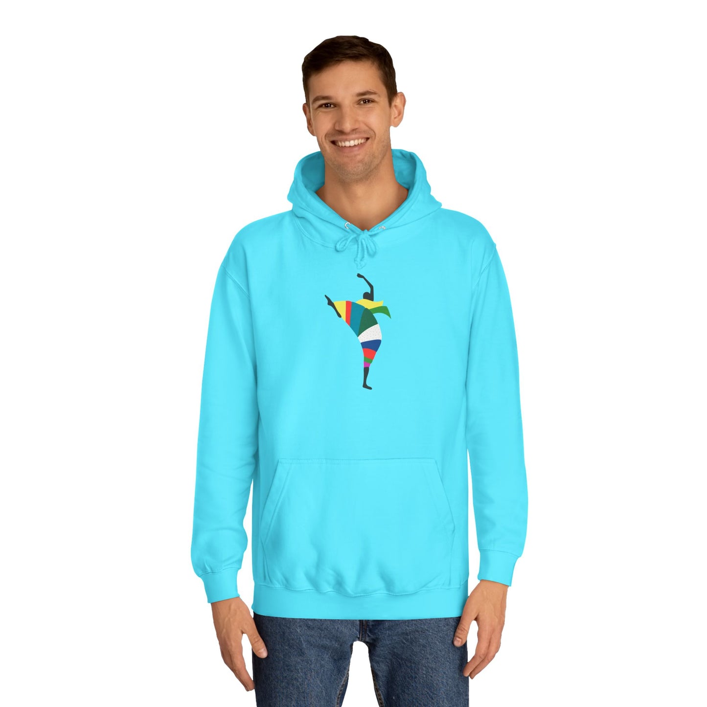 Colorful Dancer Unisex College Hoodie - Stylish Daily Wear