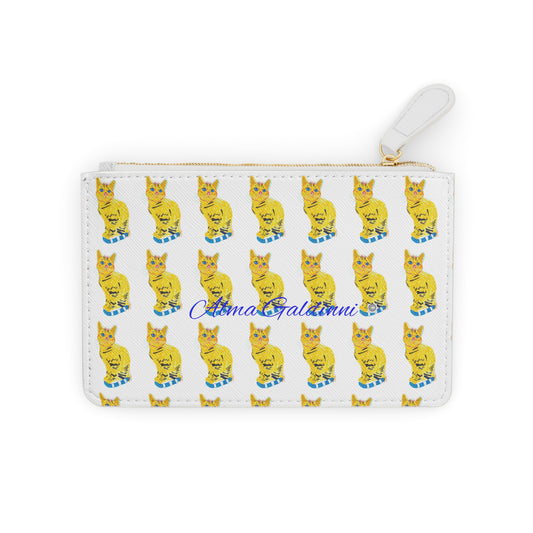 Yellow Cat Mini Clutch Bag