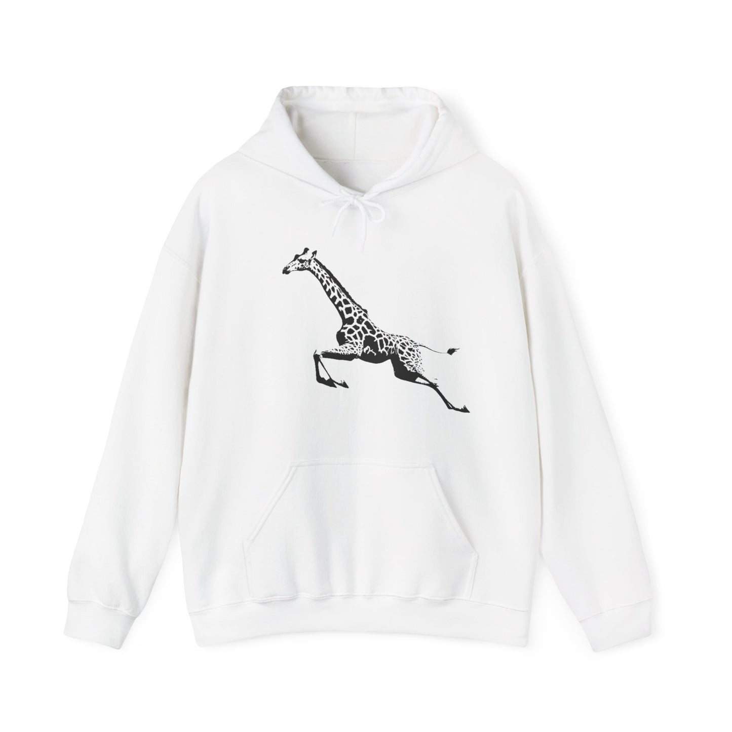 Giraffe Print Hoodie - Cozy Gift for Animal Lovers, Unisex Sweatshirt, Wildlife Fashion, Nature Gift, Unique Apparel