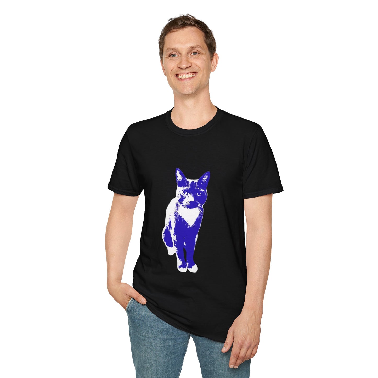 Bertie the cat Unisex Softstyle T-Shirt