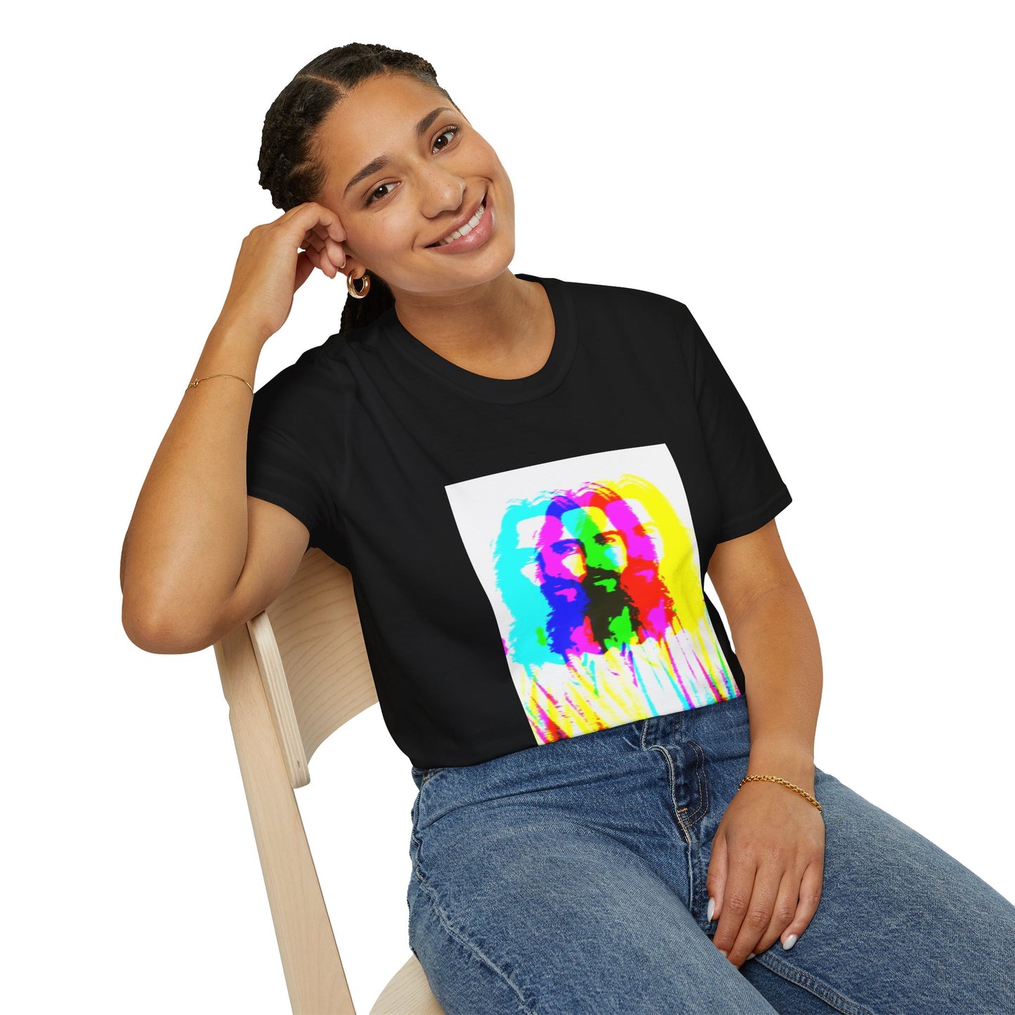 Neon Jesus Unisex Softstyle T-Shirt