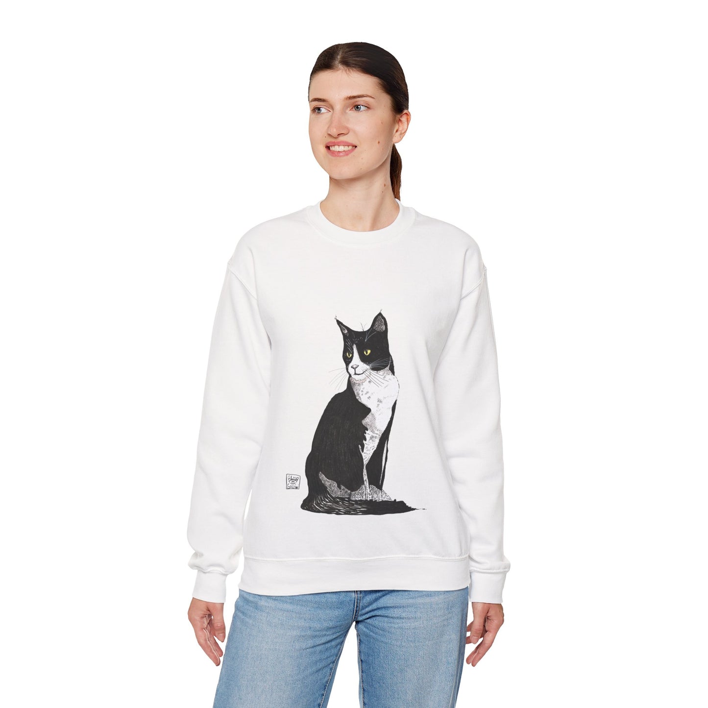 Cat Lover's Crewneck Sweatshirt - Cozy Unisex Design