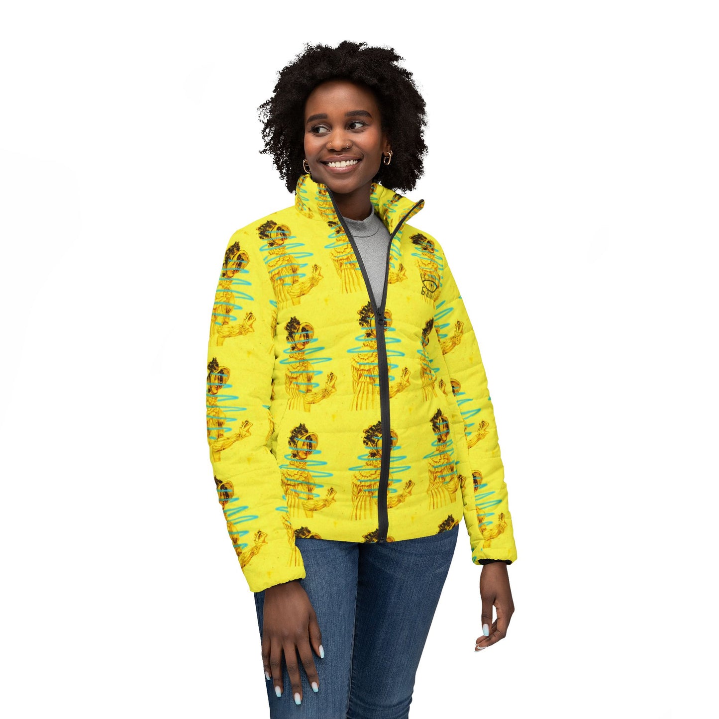 Jane Austen Women’s Puffer Jacket (AOP)