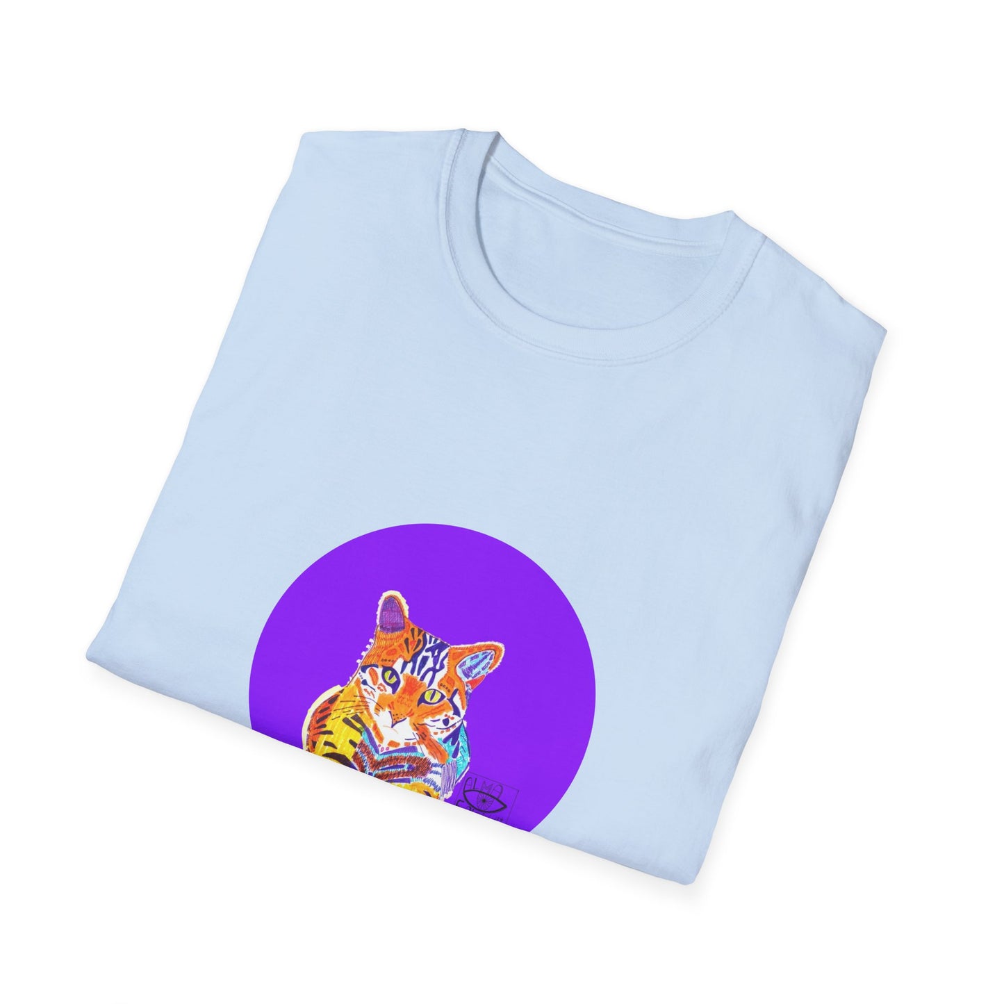 Vibrant Tiger Graphic T-Shirt, Colorful Art Tee for Animal Lovers, Unique Gift for Birthdays and Special Occasions, Unisex Softstyle Tee