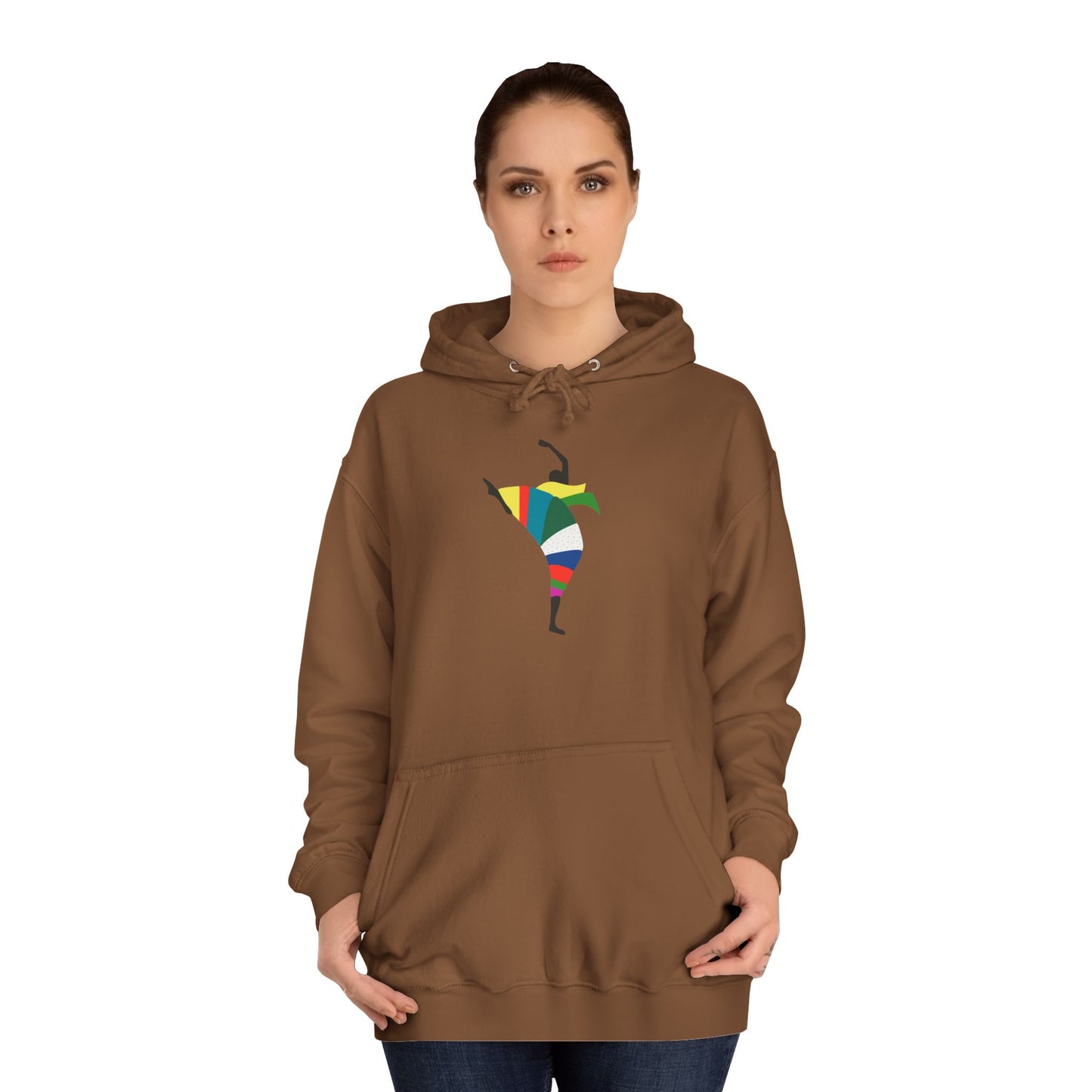 Colorful Dancer Unisex College Hoodie - Stylish Daily Wear